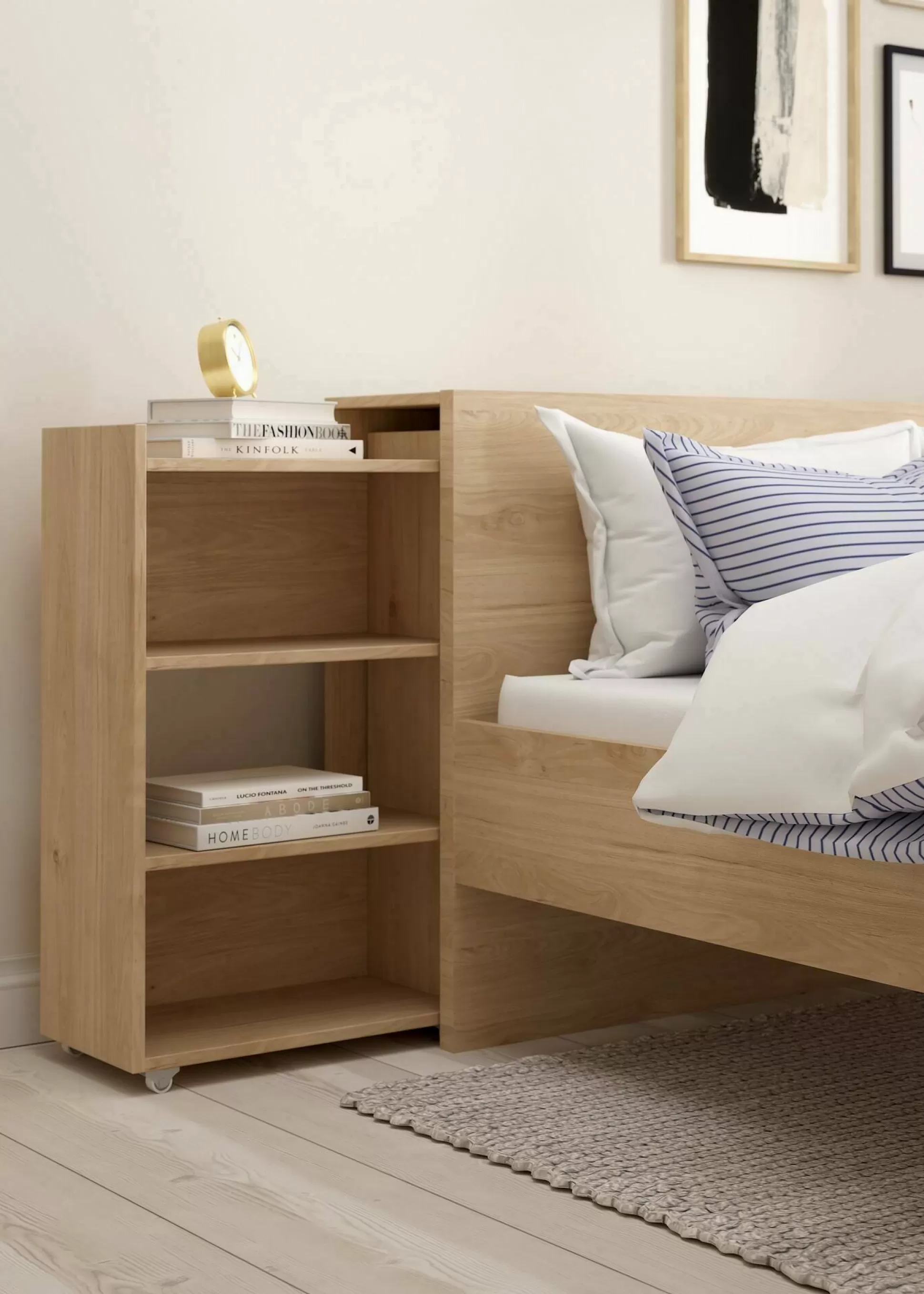 Dmora Comodini<Comodino Shary, 26x165 h80 cm,