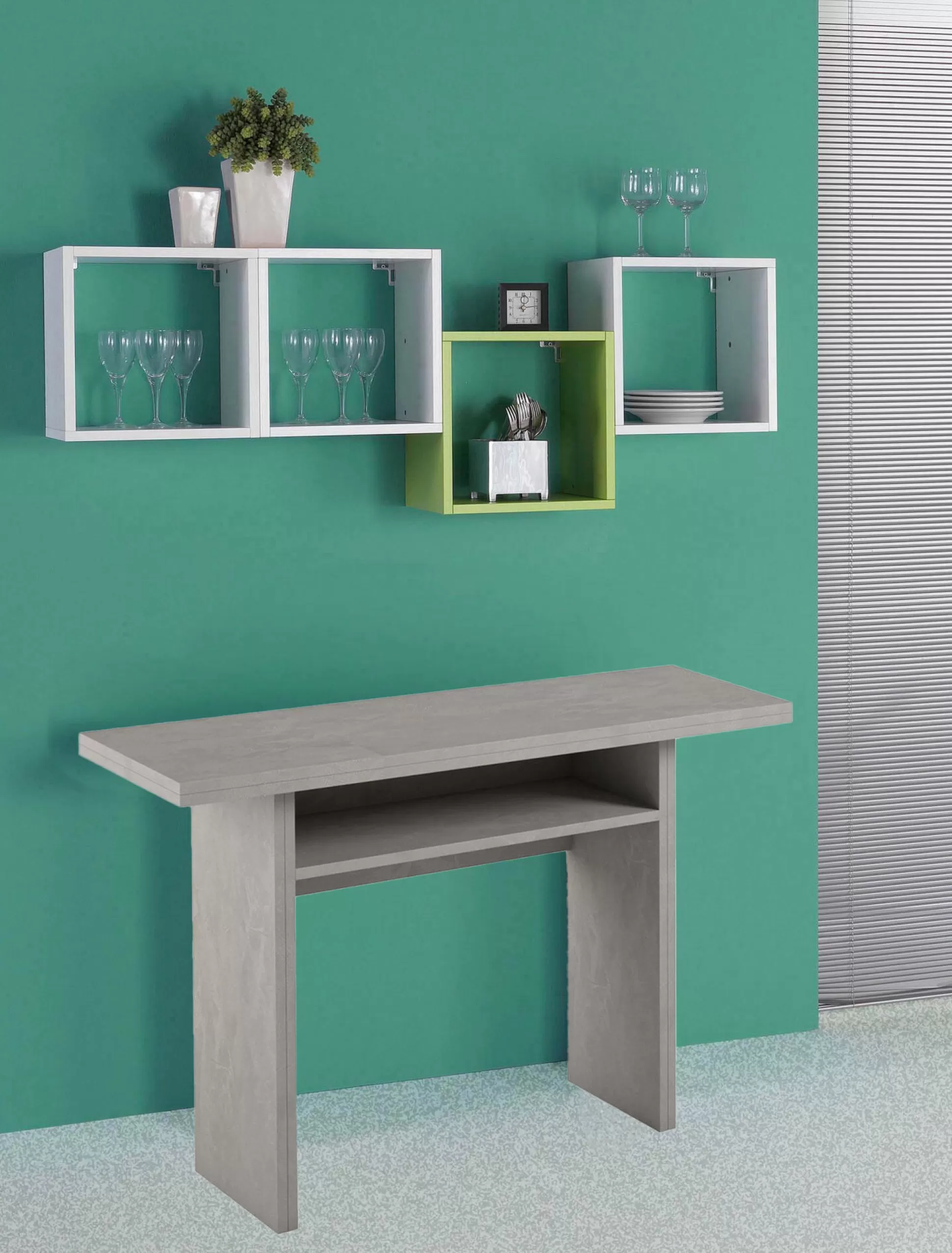 Dmora Tavoli Allungabili<Consolle allungabile Agrippino, 120x70h75 cm,