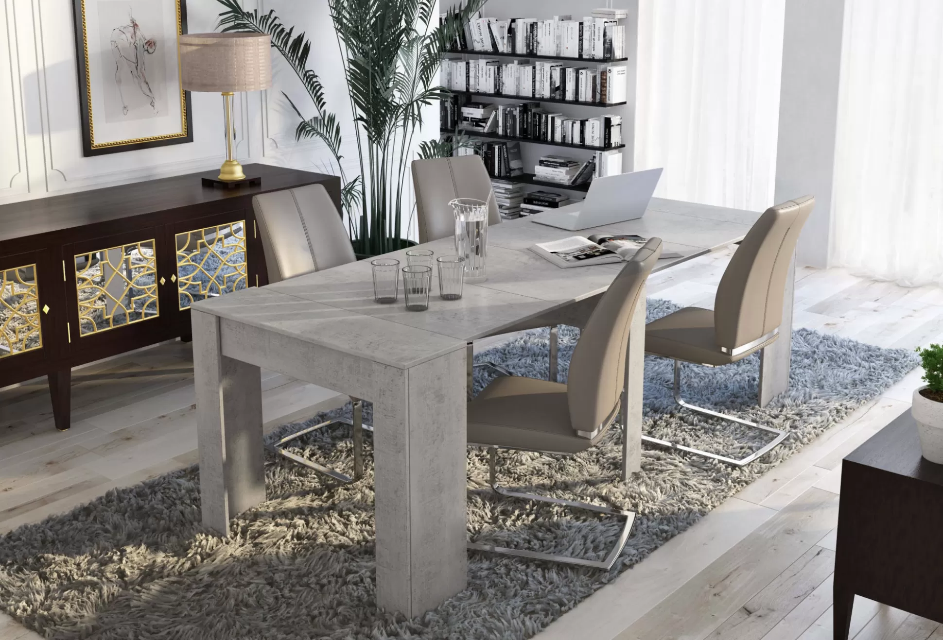 Dmora Consolle Allungabili<Consolle allungabile Dpanozz, 51/237x90h78 cm,