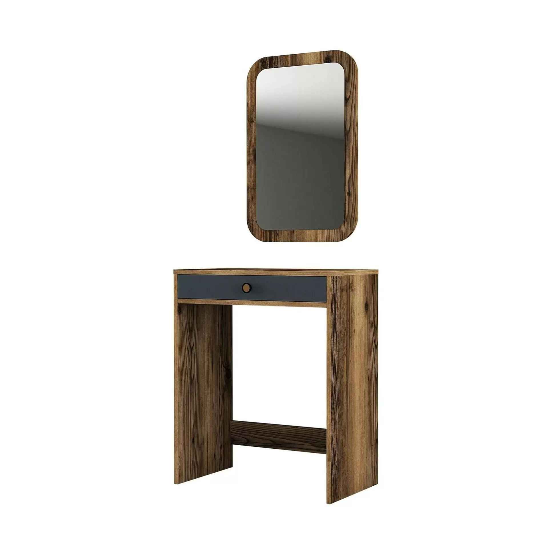 Dmora Consolle<Consolle Baunei, 70x85h40 cm, Noce e Antracite