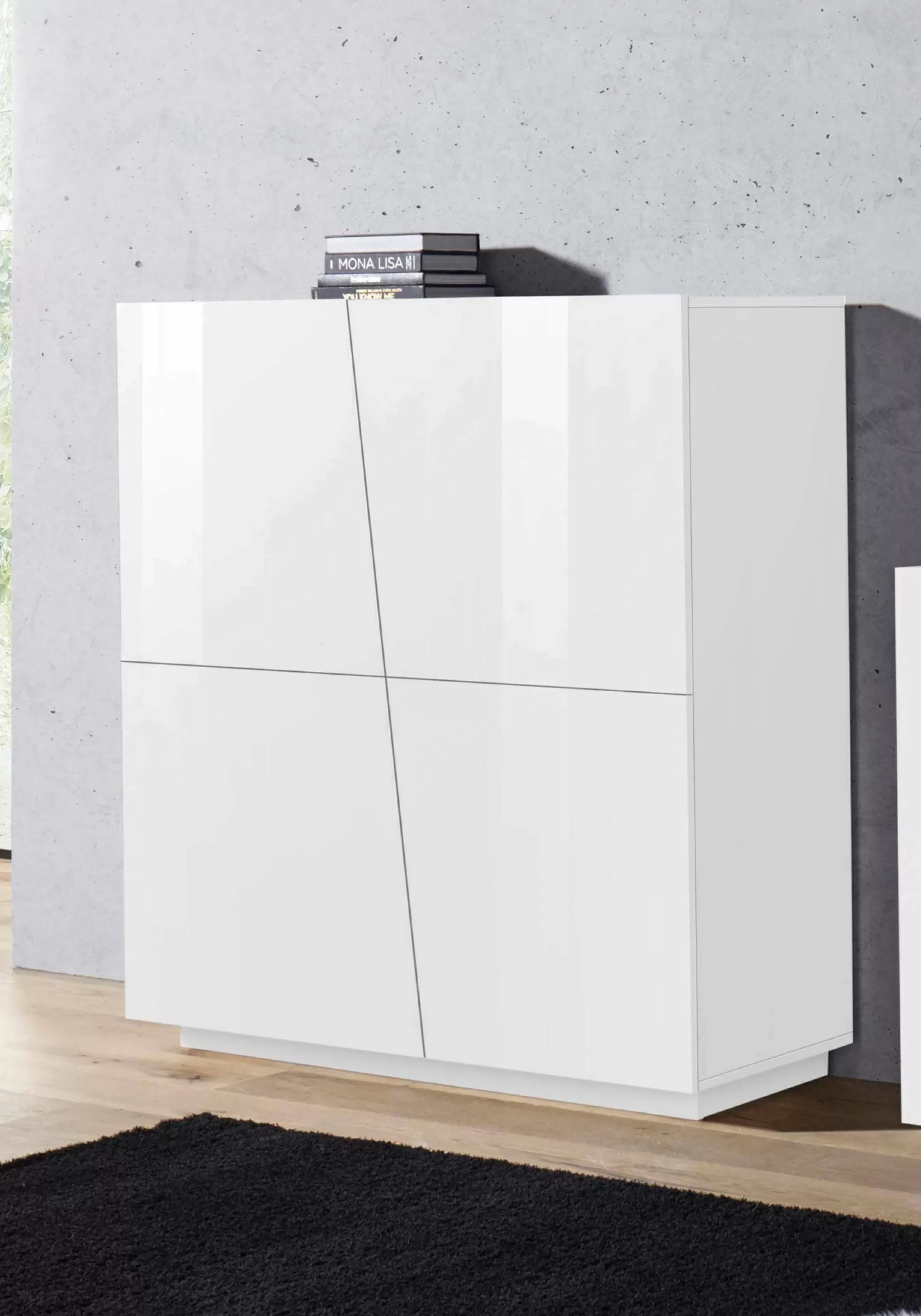 Dmora Credenze<Credenza Abbabbau, cm 120x43h126,