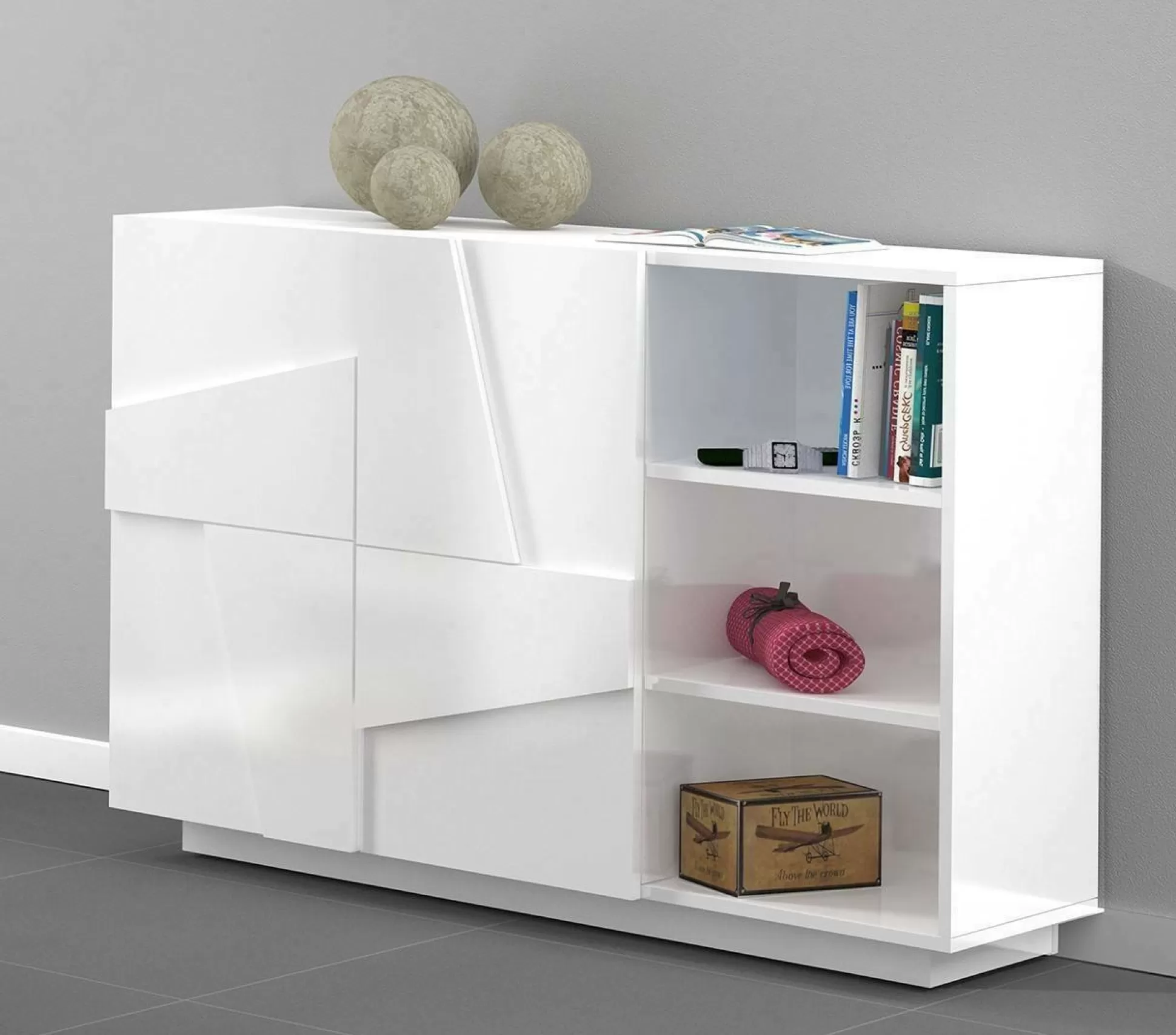 Dmora Credenze<Credenza Acab, cm 121x38h86,