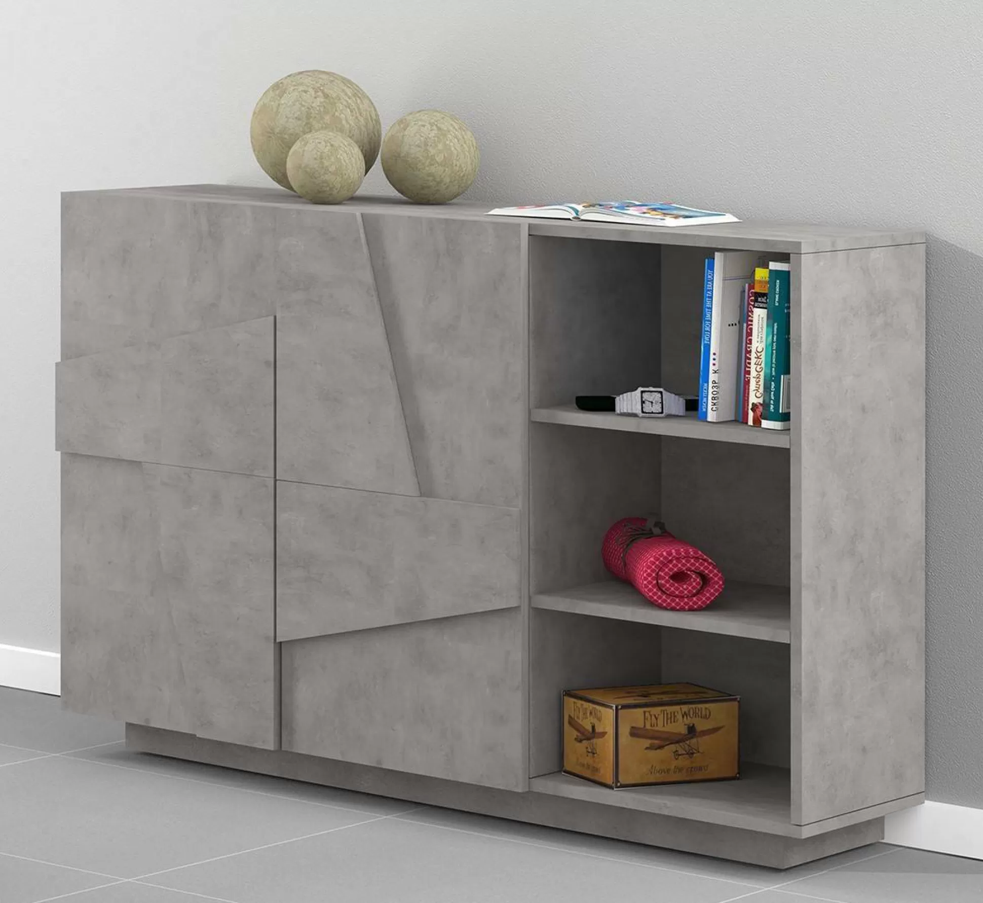 Dmora Credenze<Credenza Acab, cm 121x38h86,