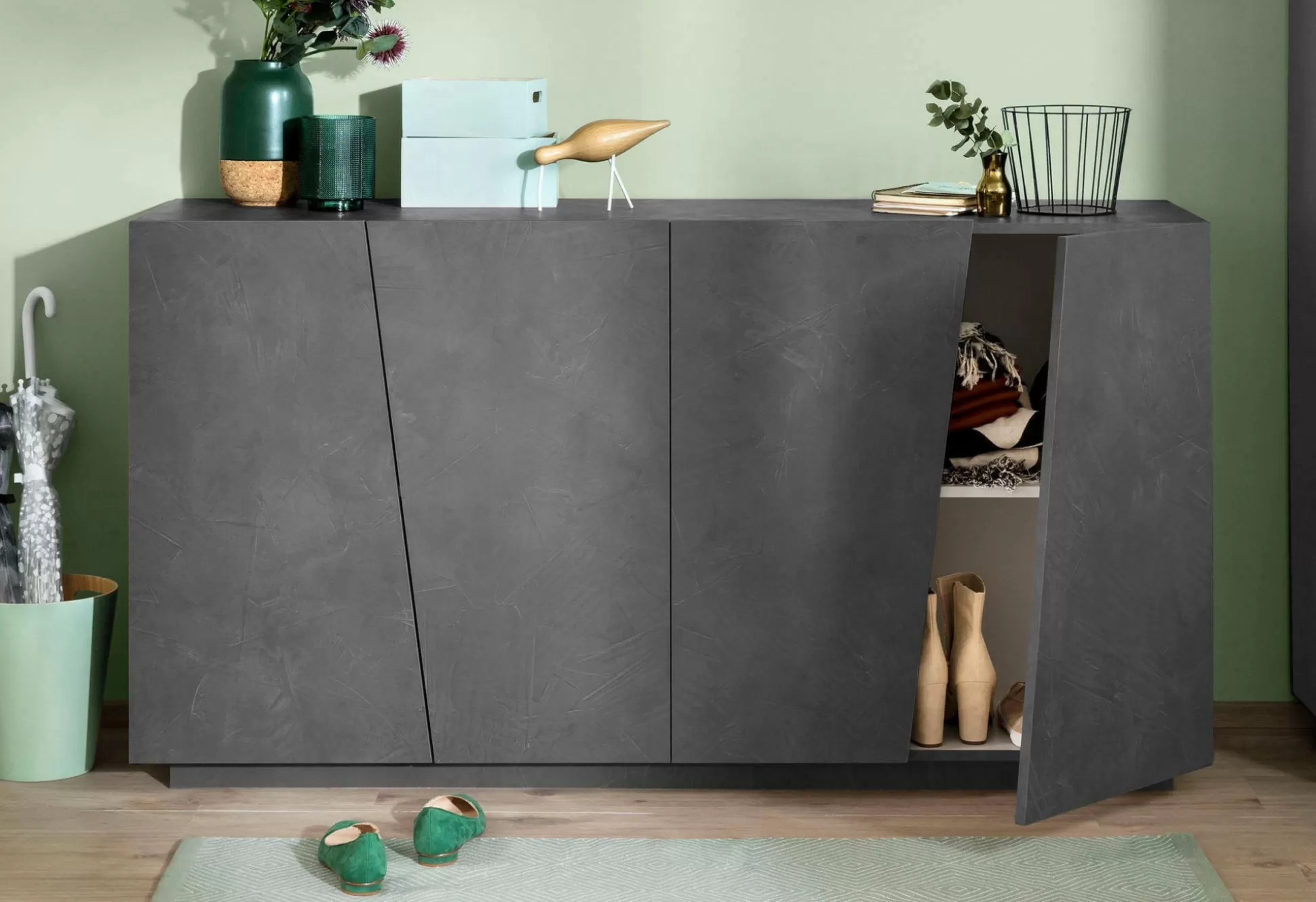 Dmora Credenze<Credenza Ackhab, cm 159x43h86,