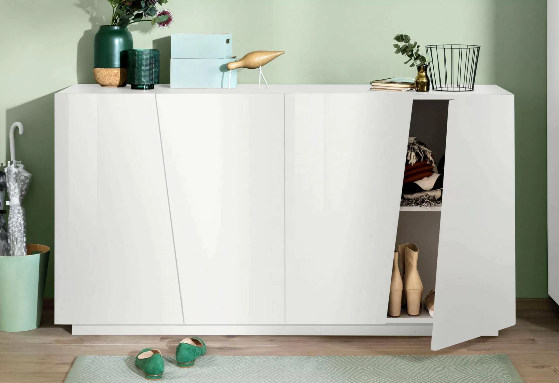 Dmora Credenze<Credenza Ackhab, cm 159x43h86,