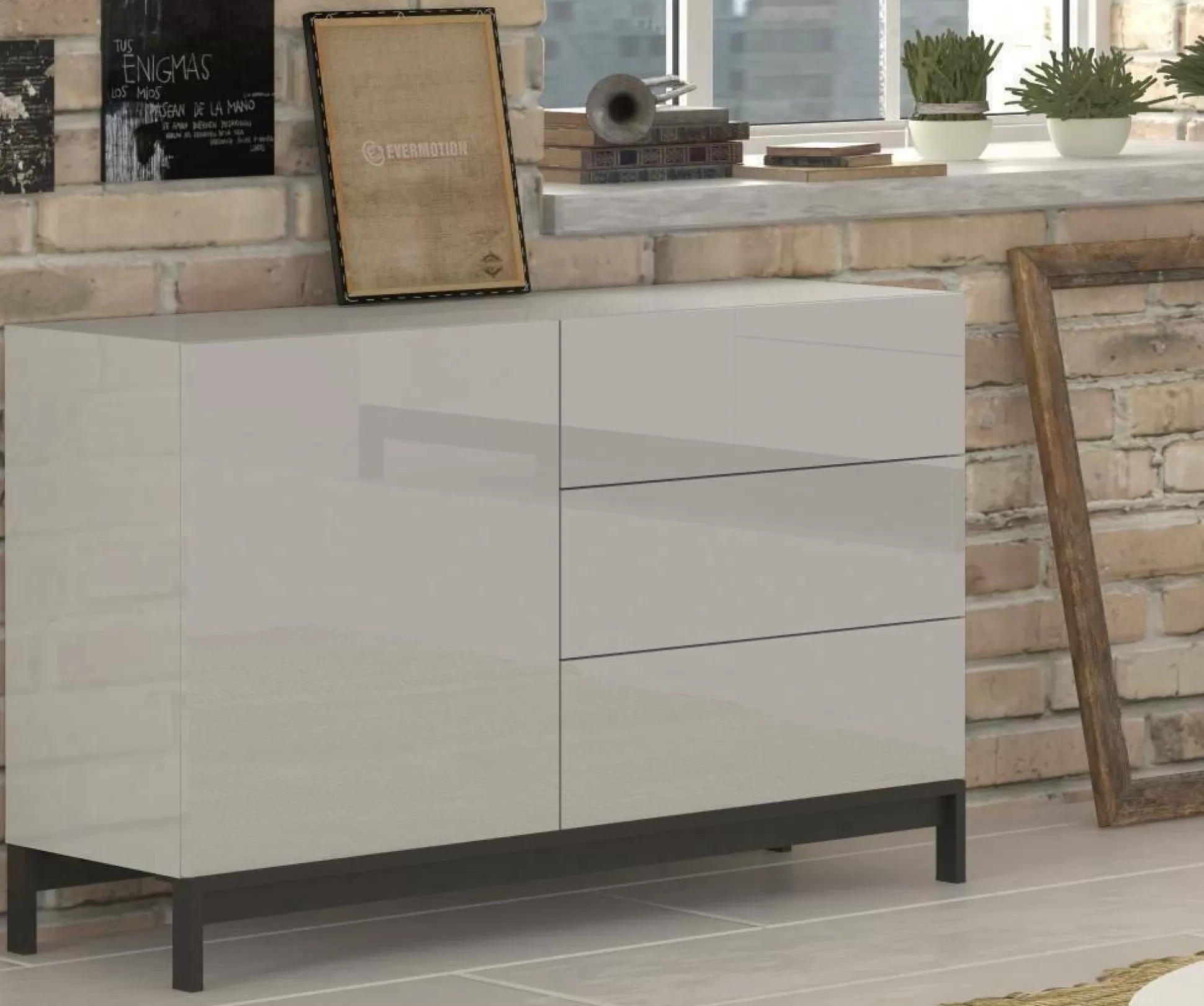 Dmora Credenze<Credenza Adana, cm 110x40h47,