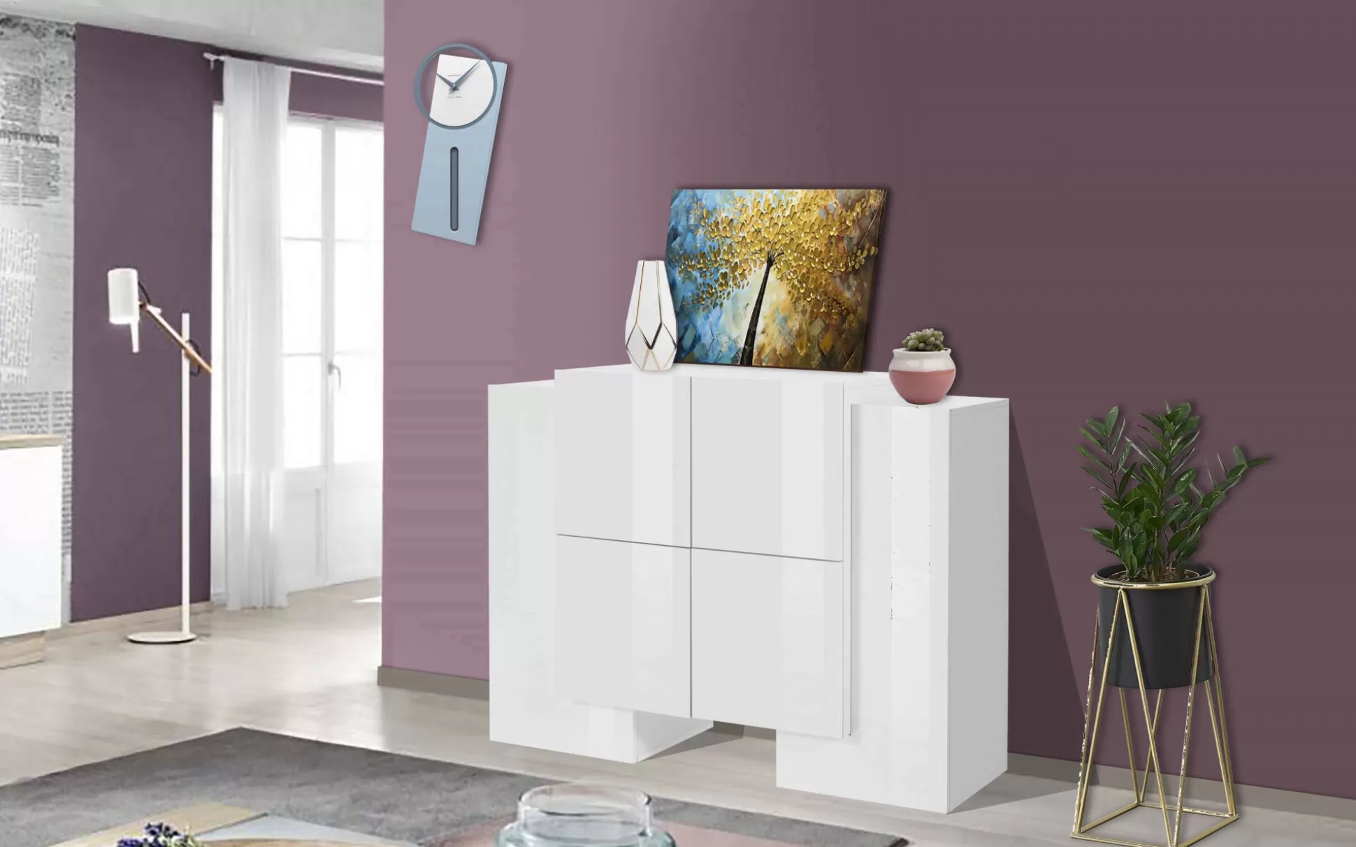 Dmora Credenze<Credenza Age, cm 130x45h100,