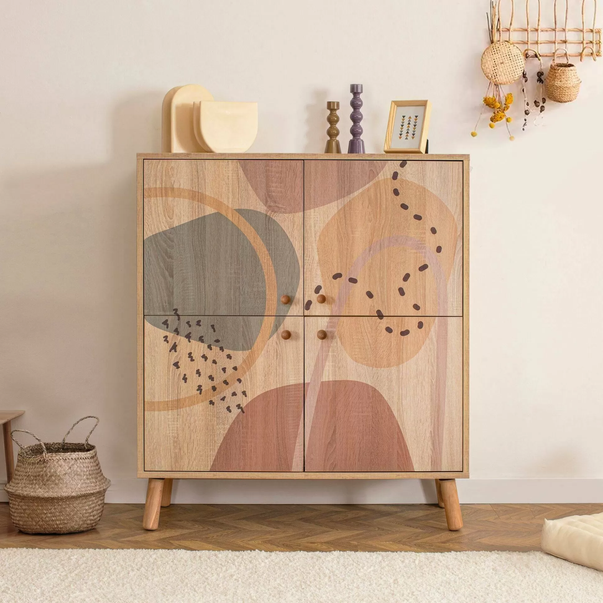 Dmora Credenze<Credenza Agyemang, 95x36h111 cm,