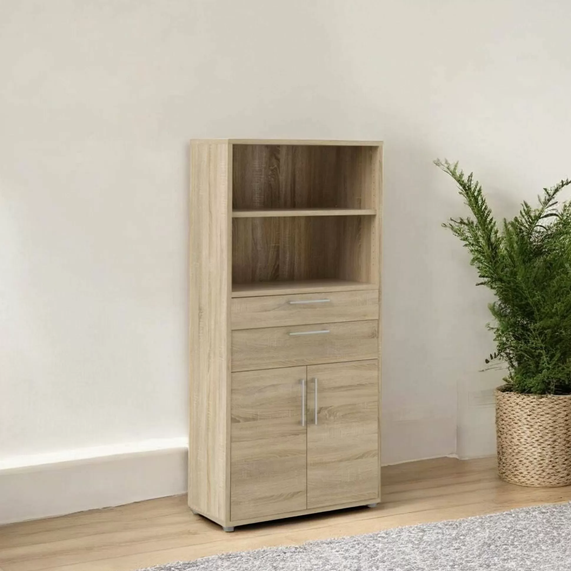 Dmora Credenze<Credenza Albidona, 89x40 h186 cm,