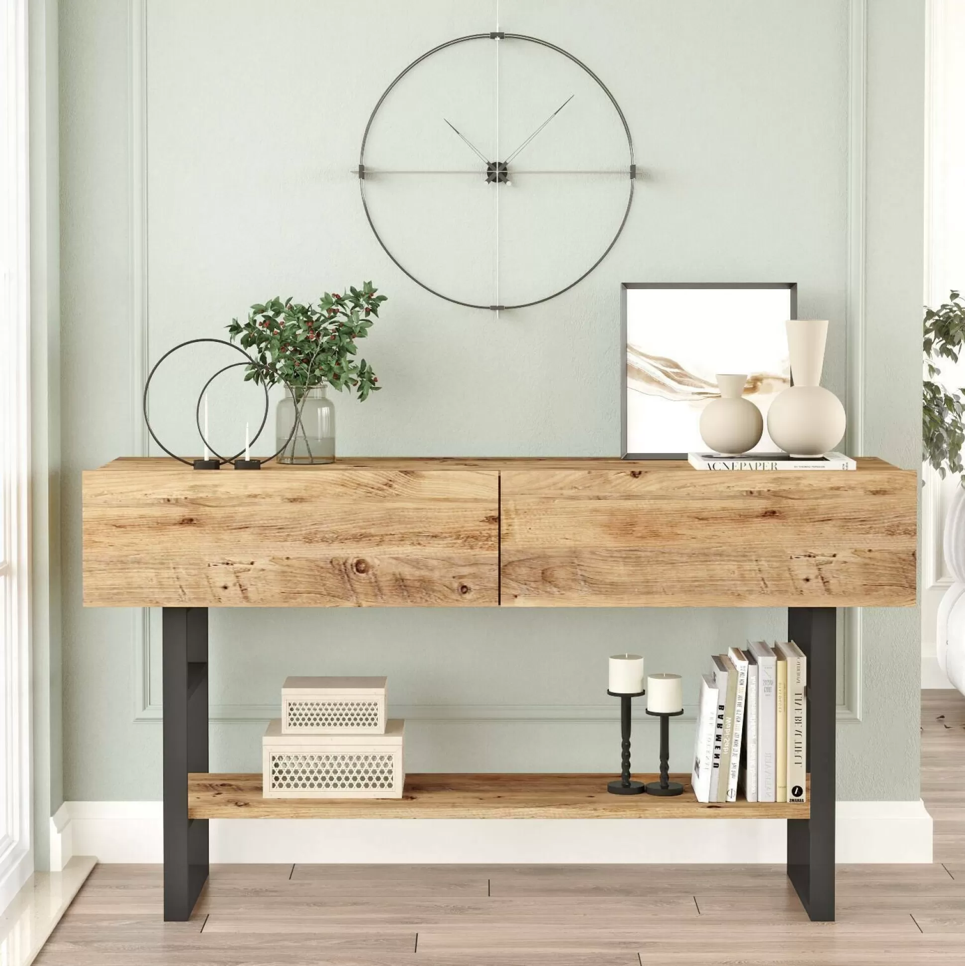 Dmora Credenze<Credenza Allein, 139x43 h76 cm,