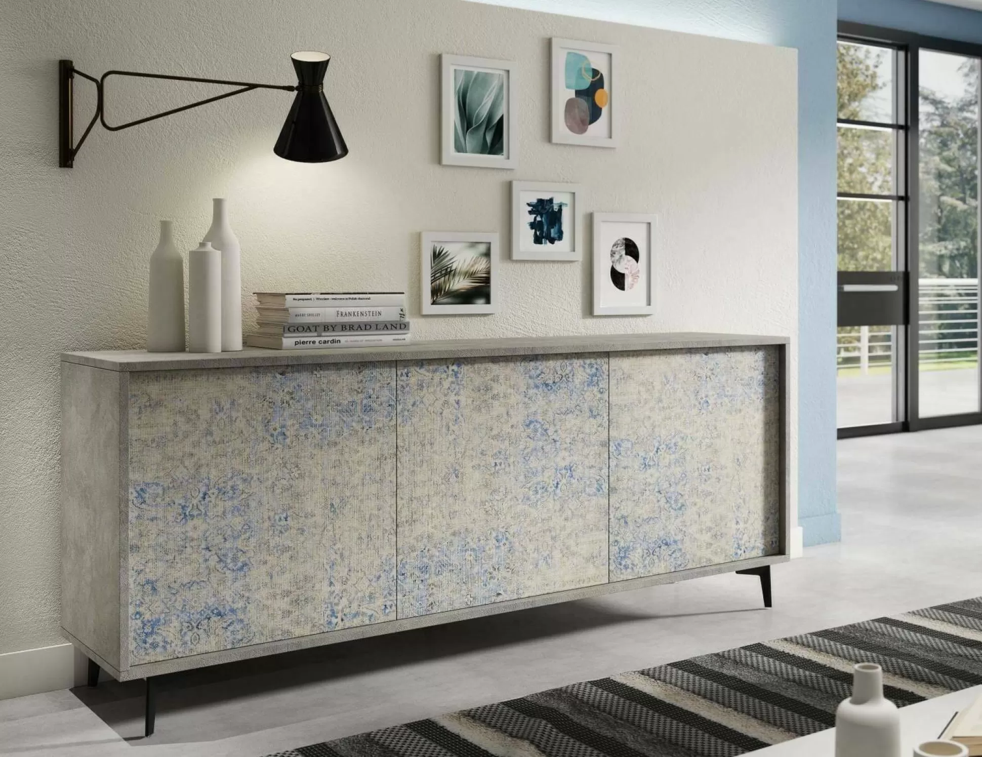 Dmora Credenze<Credenza Aminda, 184x45h77 cm,