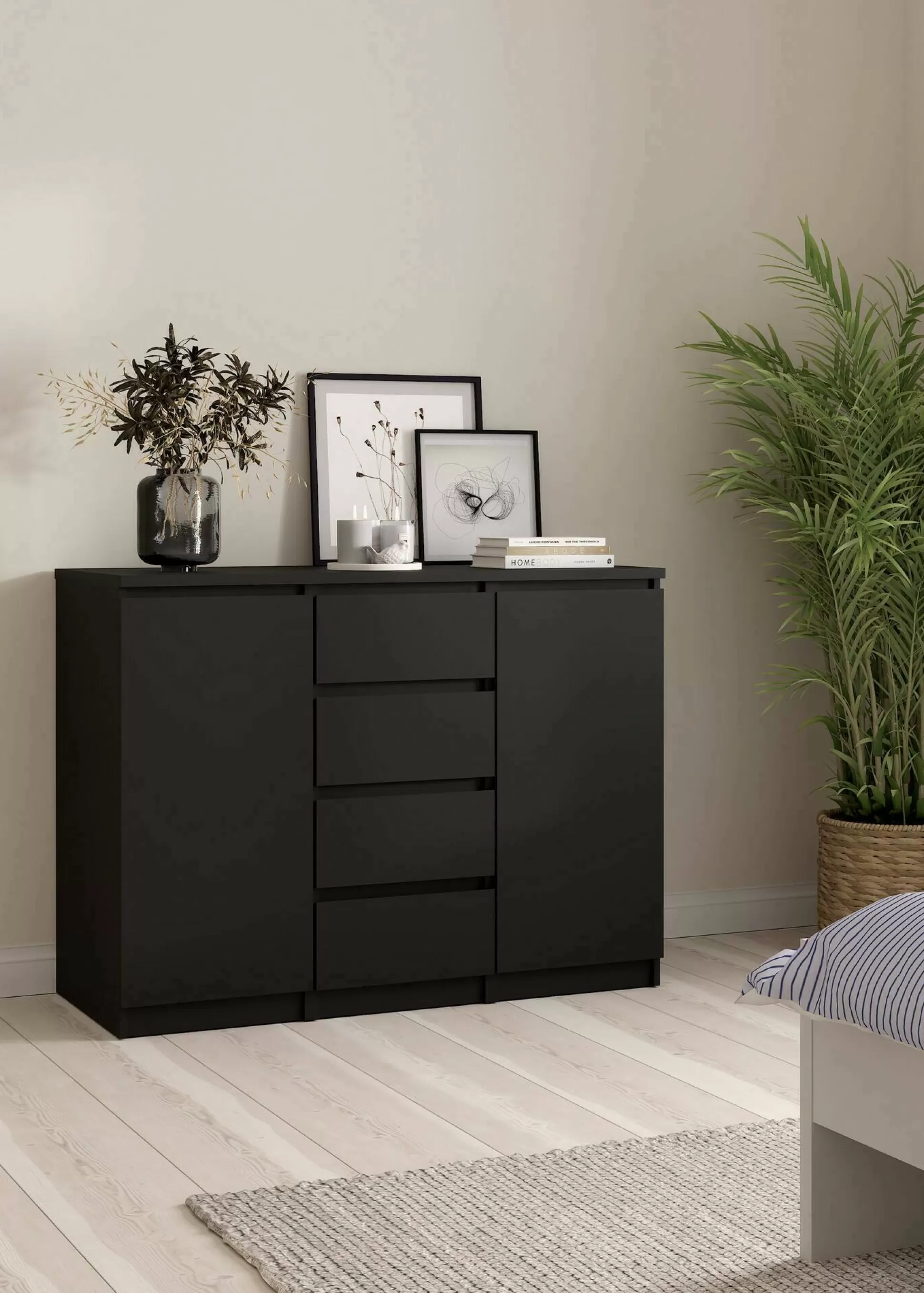 Dmora Credenze<Credenza Angelika, 50x121 h91 cm,