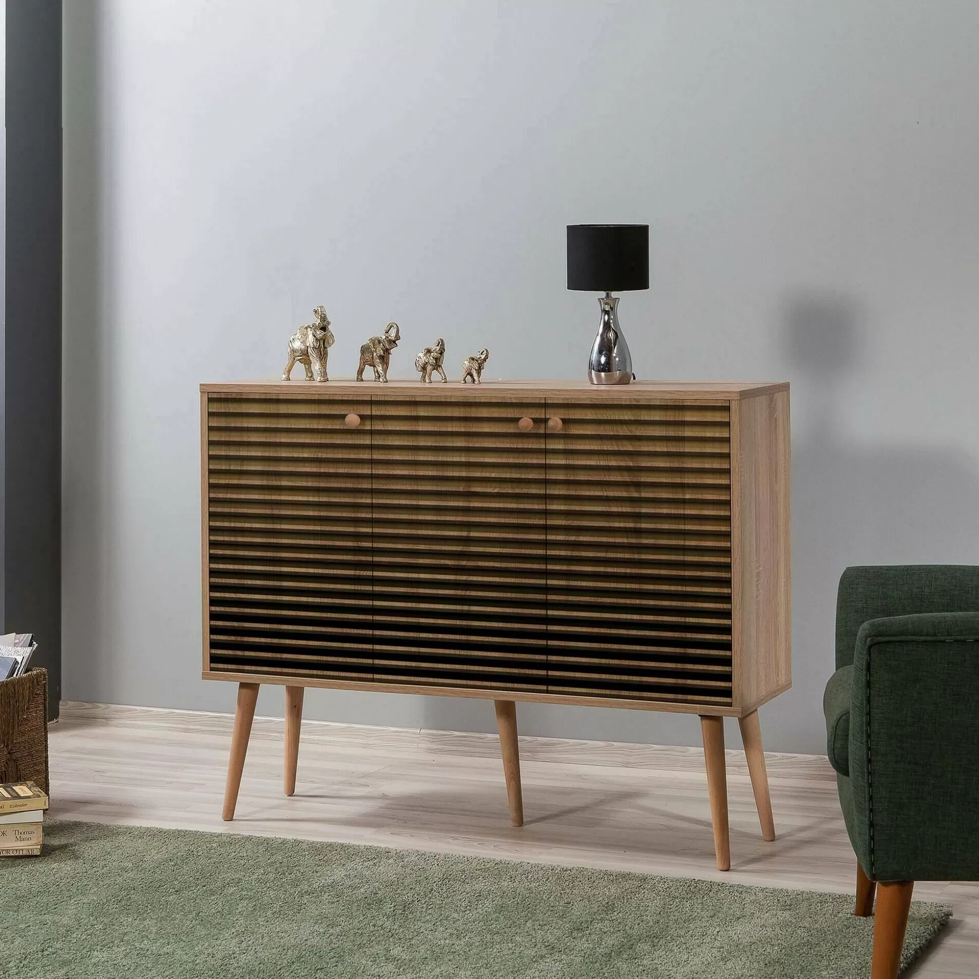 Dmora Credenze<Credenza Arzumia, 120x36h90 cm,