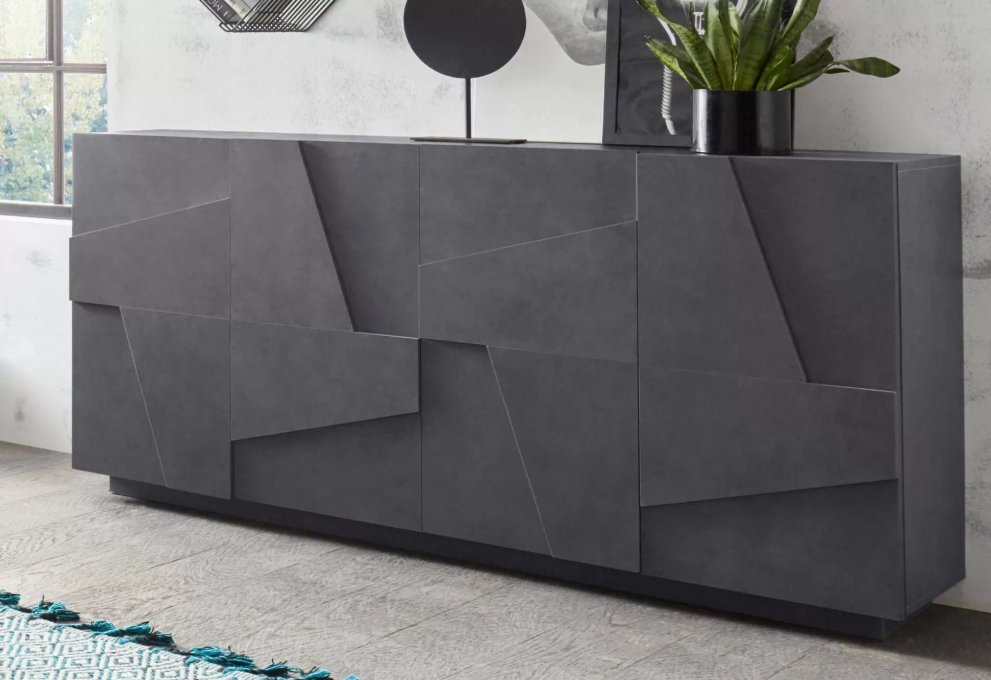 Dmora Credenze<Credenza Augusto, cm 162x44h86,