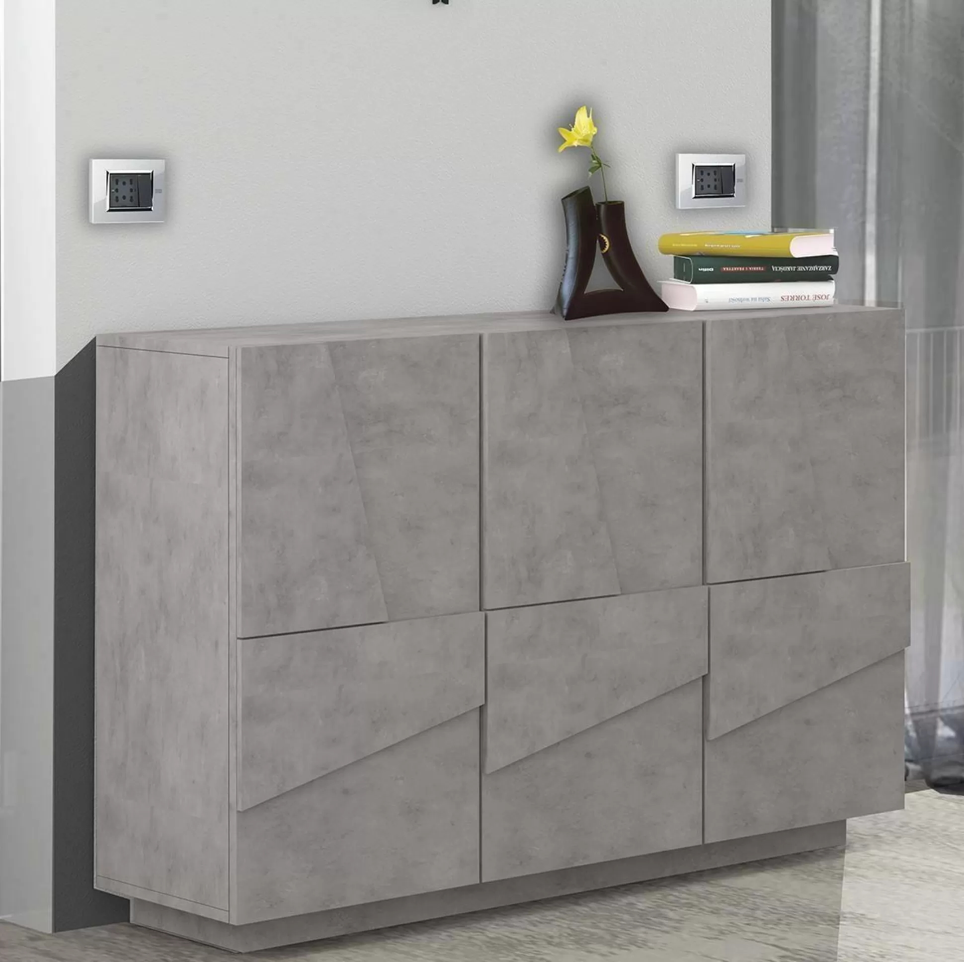 Dmora Credenze<Credenza Axl, cm 121x38h86,