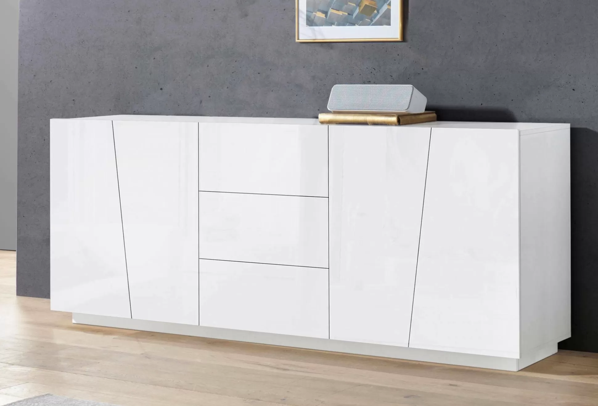 Dmora Credenze<Credenza Ayrton, cm 220x43h86,