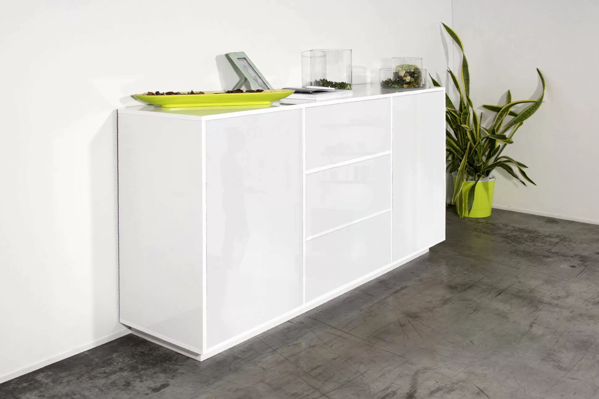 Dmora Credenze<Credenza Aysha, cm 160x41h86,