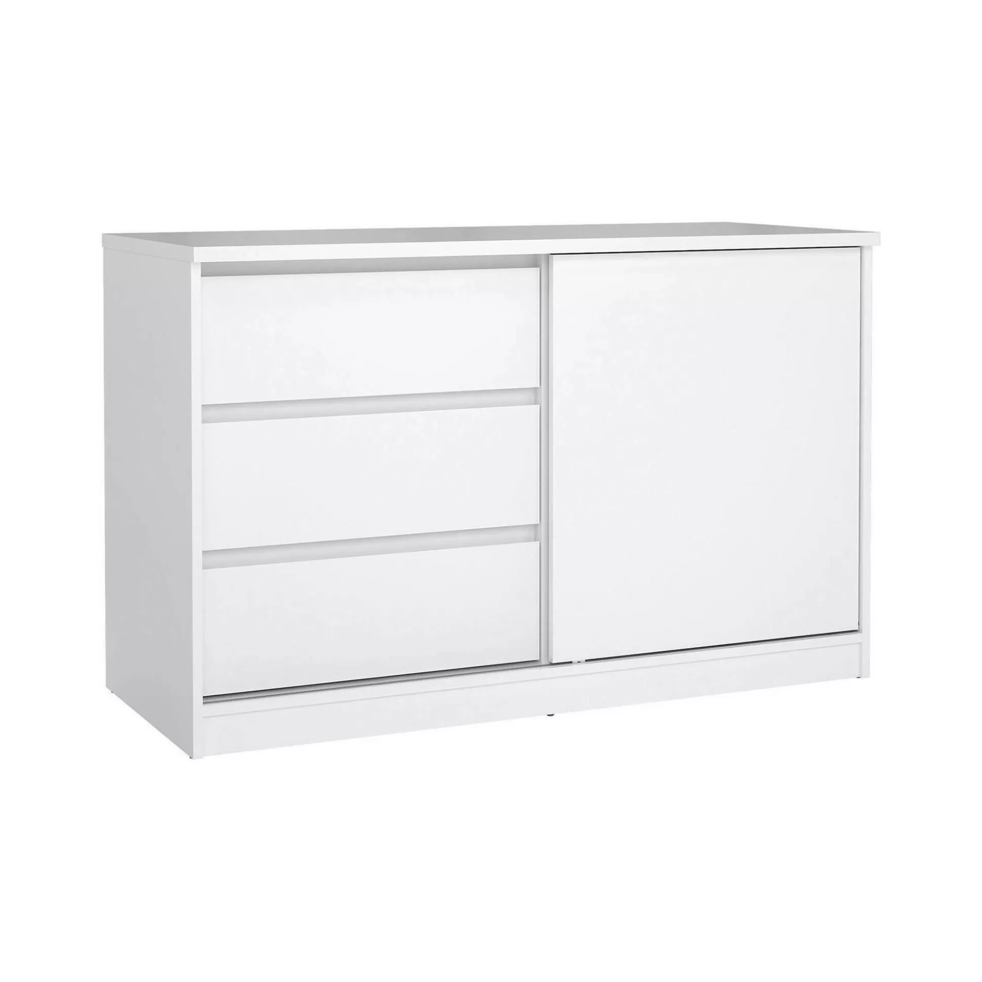 Dmora Credenze<Credenza Bebinca, 50x119 h76 cm, Bianco