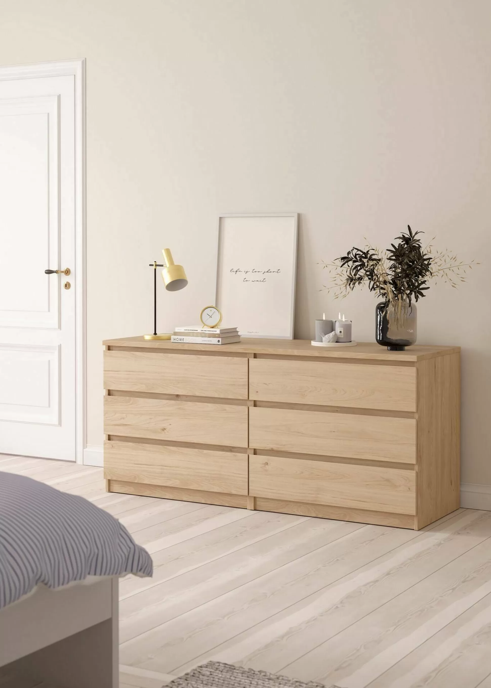 Dmora Credenze<Credenza Dsanog, 50x154 h70 cm,