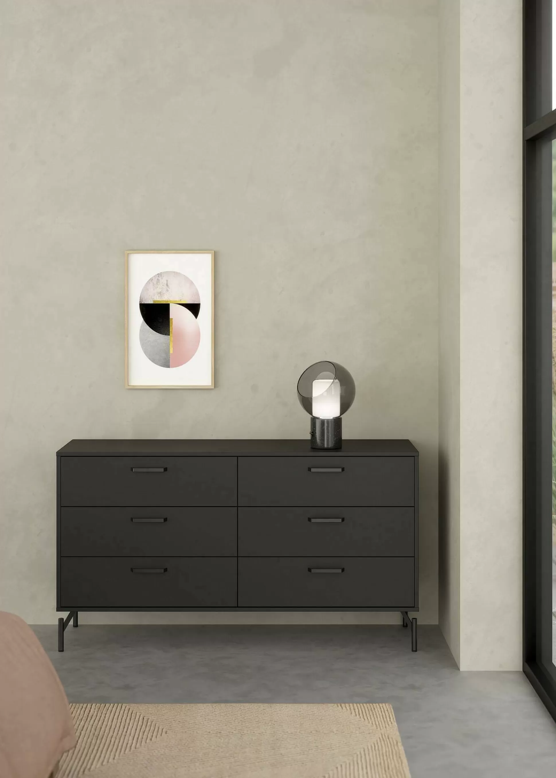 Dmora Credenze<Credenza Dsass, 40x139 h77 cm,