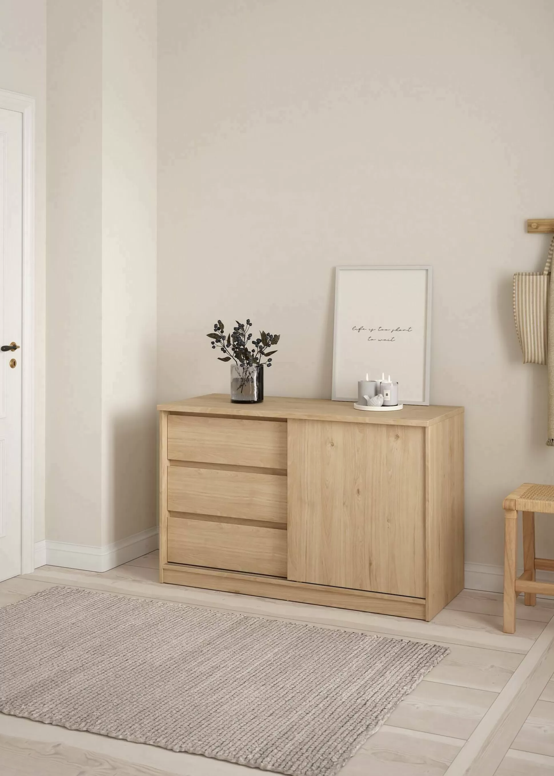 Dmora Credenze<Credenza Dsatalin, 50x119 h76 cm,
