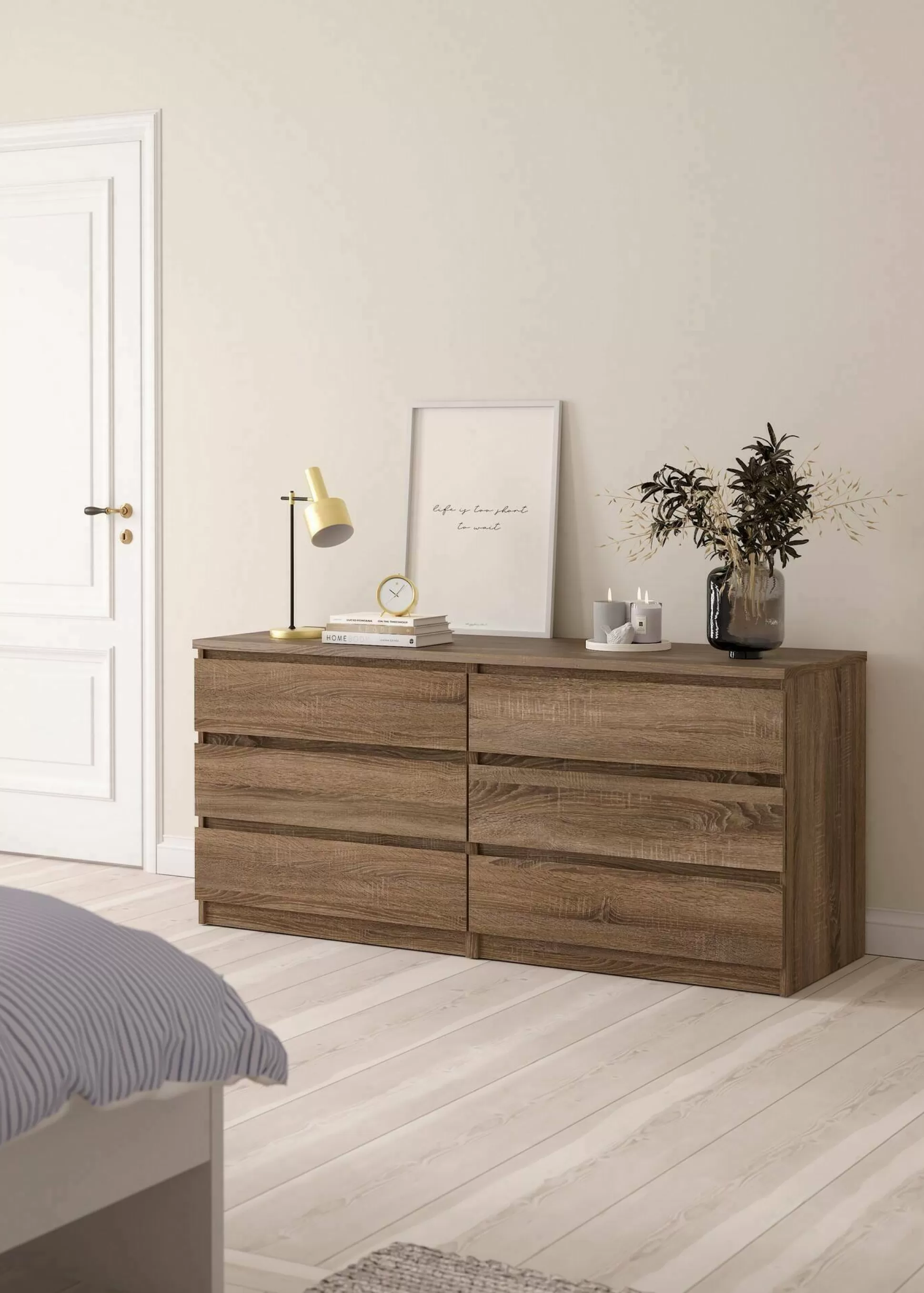 Dmora Credenze<Credenza Dsaurin, 50x154 h68 cm,
