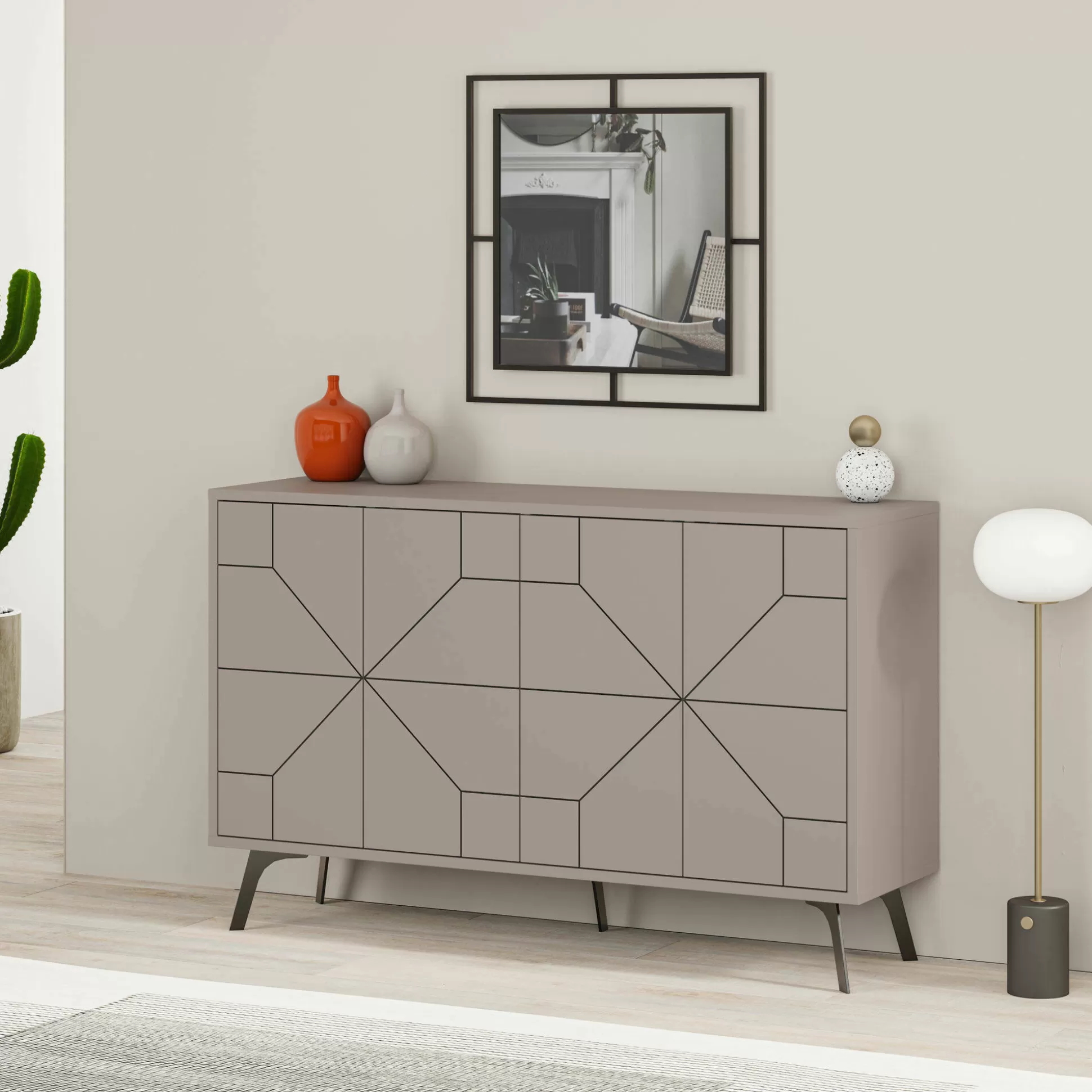 Dmora Credenze<Credenza Earl, 123x35 h62 cm,