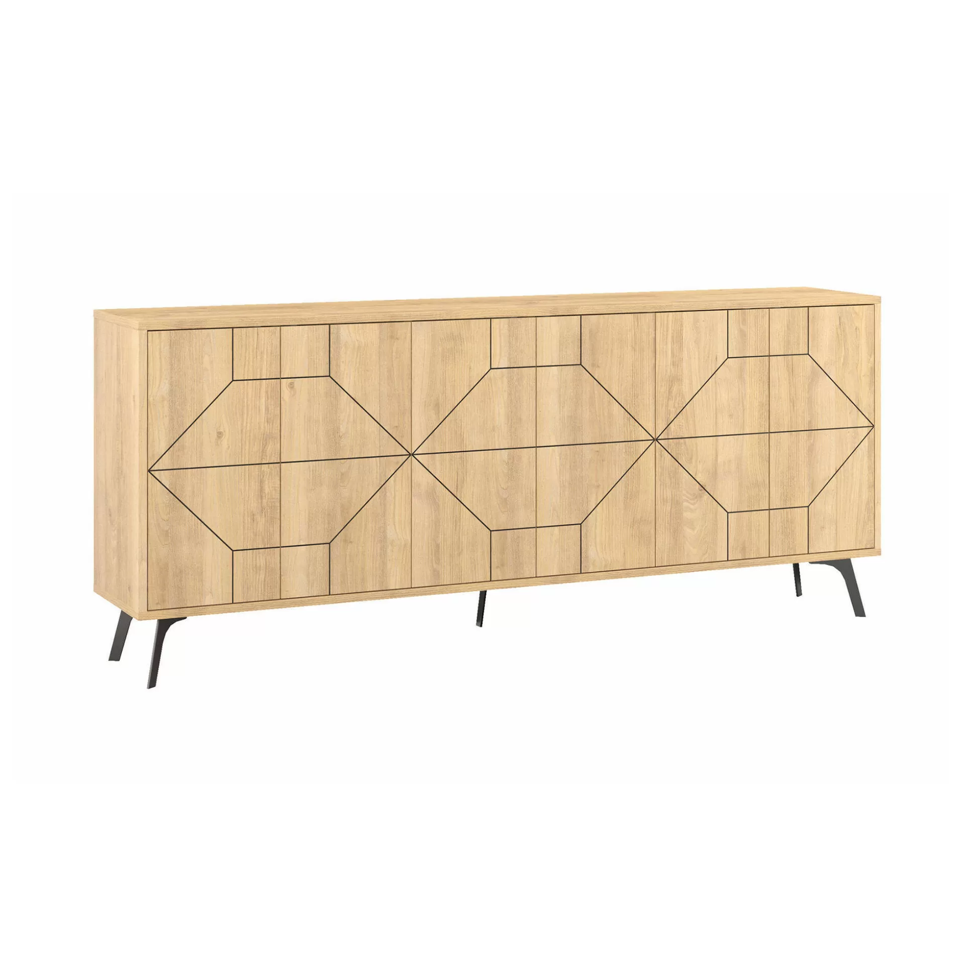 Dmora Credenze<Credenza Earl, 184x35 h77 cm,