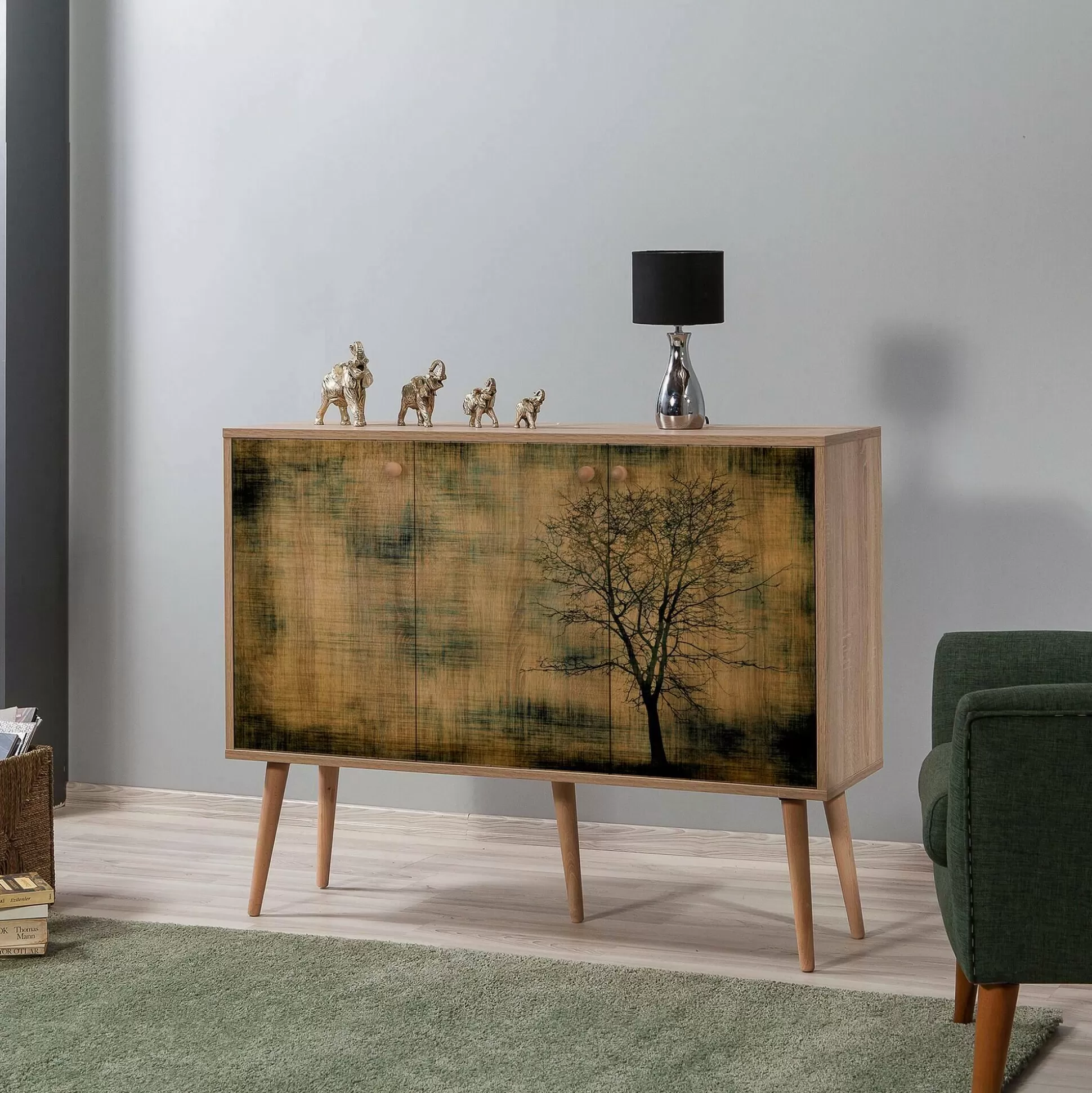 Dmora Credenze<Credenza Haratan, 120x36 h90 cm,