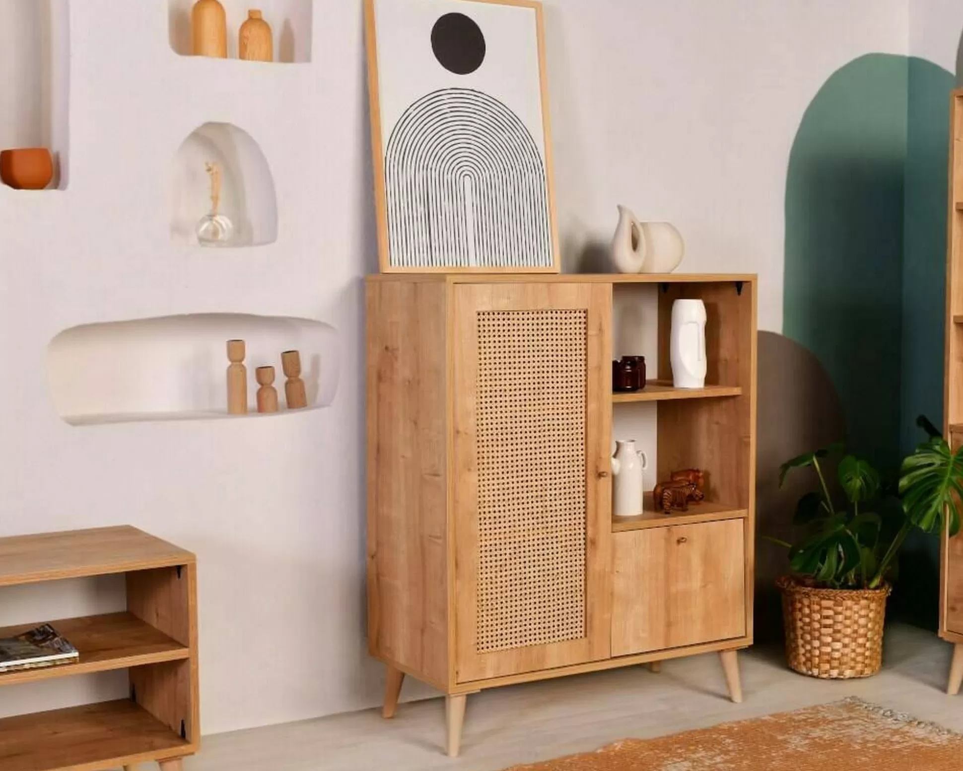 Dmora Credenze<Credenza Sfalerite, 90x40h110 cm,