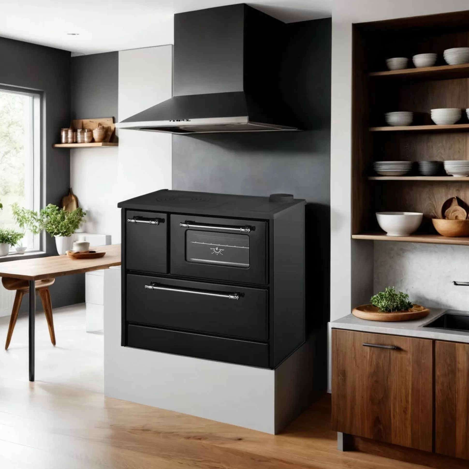 Dmora Stufe A Legna<Cucina a legna Andalo, 87x51 h79 cm,