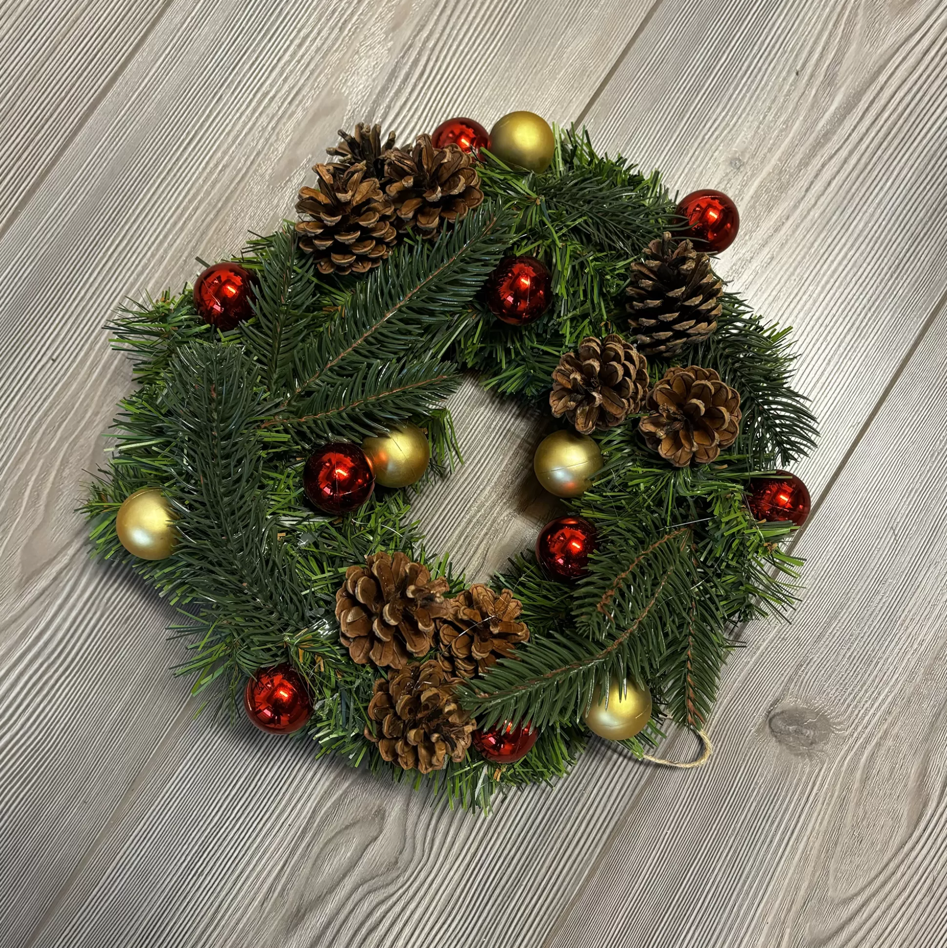 Dmora Decorazioni<Decorazione da Natale Chardon, Verde e Rosso, 30x30 h10 cm