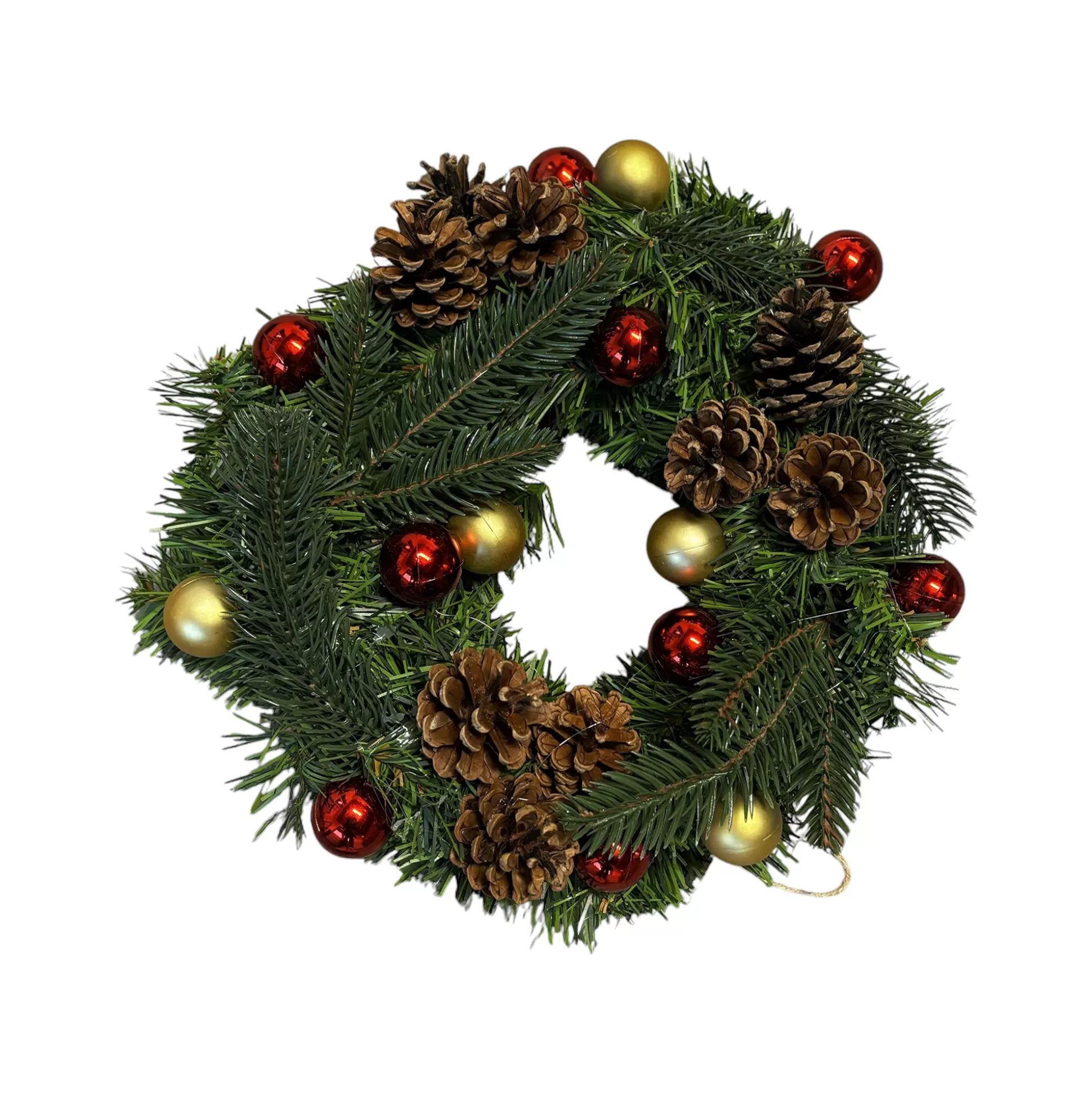 Dmora Decorazioni<Decorazione da Natale Chardon, Verde e Rosso, 30x30 h10 cm
