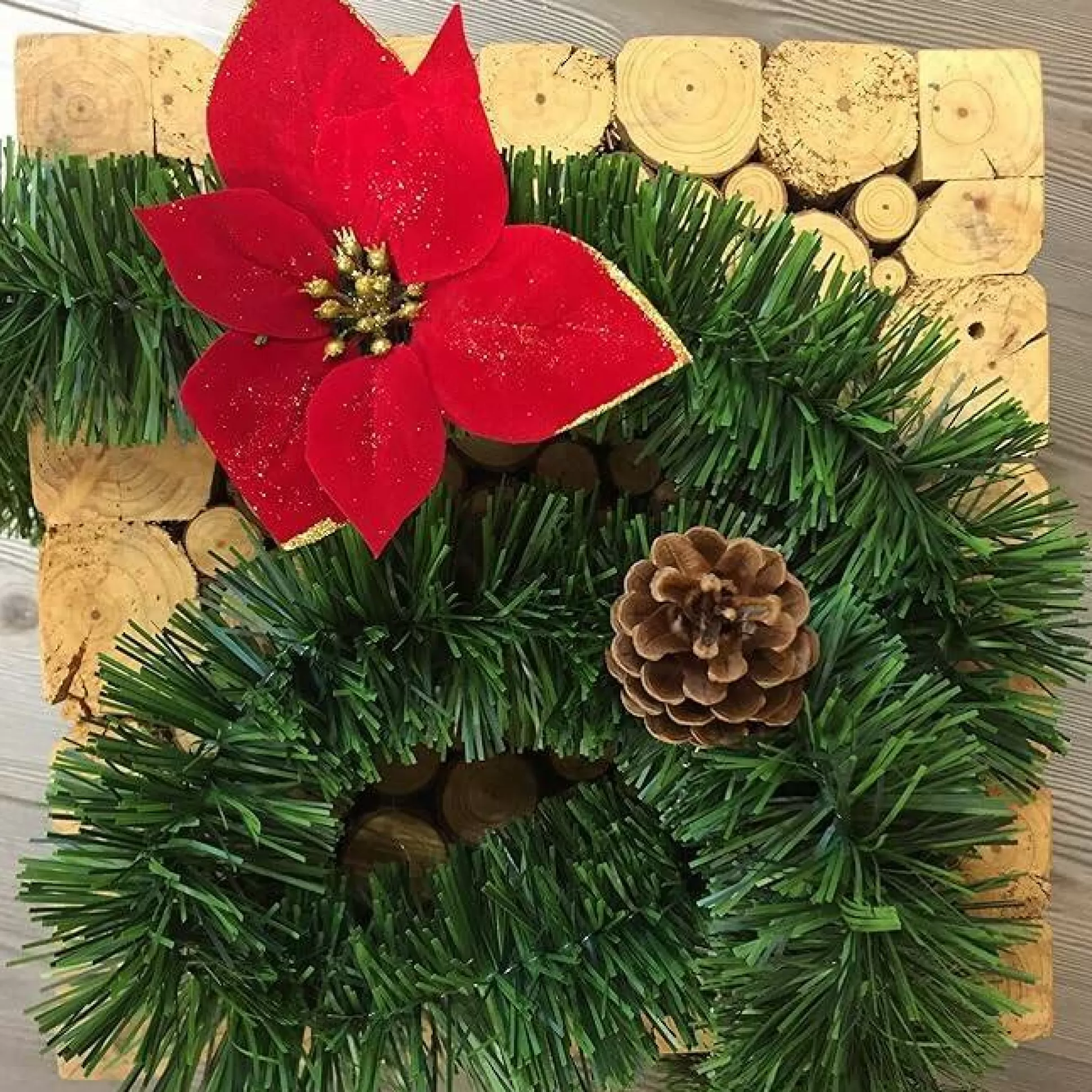 Dmora Decorazioni<Decorazione da Natale Strisaili, 800x8 h8 cm, Verde e Rosso