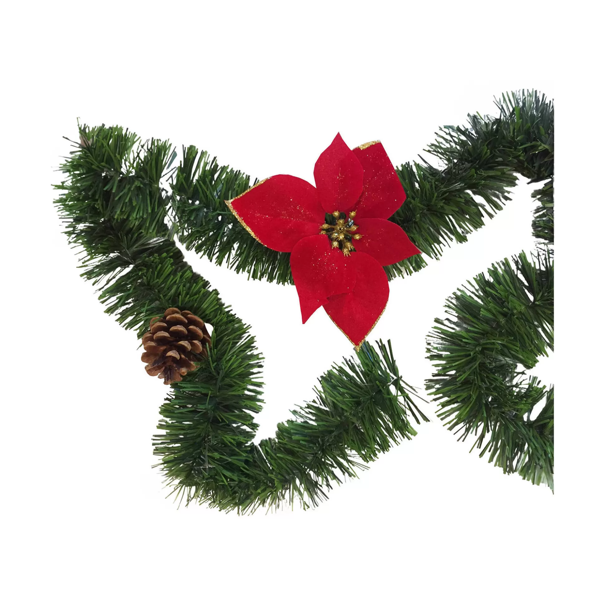Dmora Decorazioni<Decorazione da Natale Strisaili, 800x8 h8 cm, Verde e Rosso