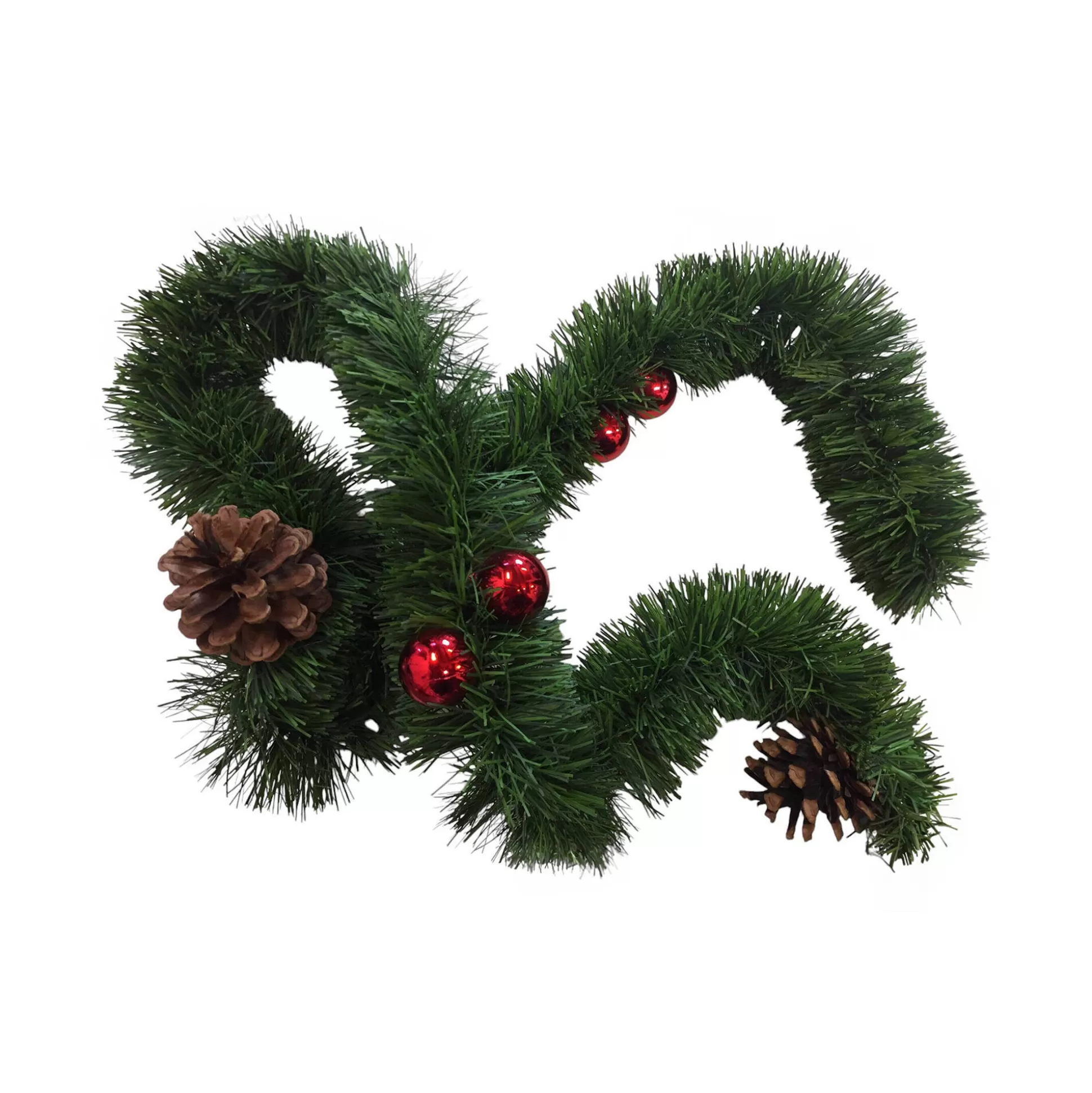 Dmora Decorazioni<Decorazione da Natale Truschedu, 800x8 h8 cm, Verde e Rosso