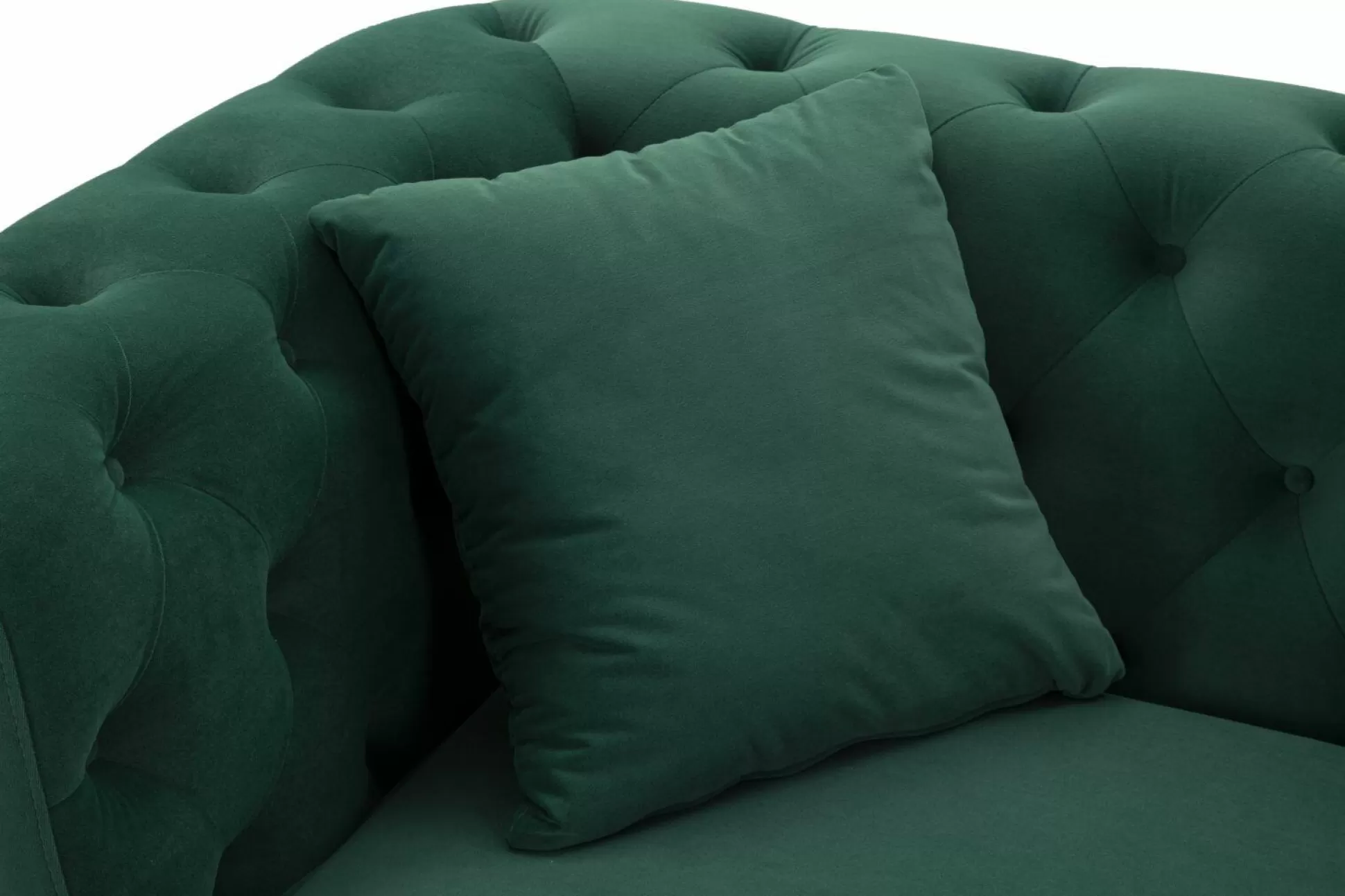 Dmora Divani Fissi 2 Posti<Divano fisso 2 posti Casio, 162x83 h76 cm, Verde e Oro