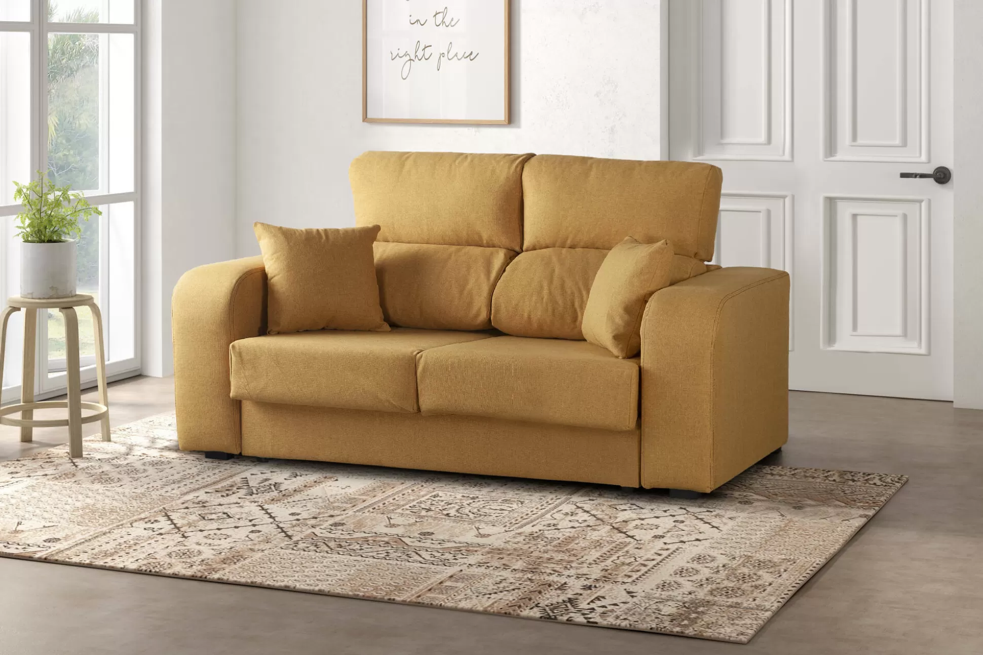 Dmora Divani Fissi 2 Posti<Divano fisso 2 posti Dcella, 160x80h95 cm,