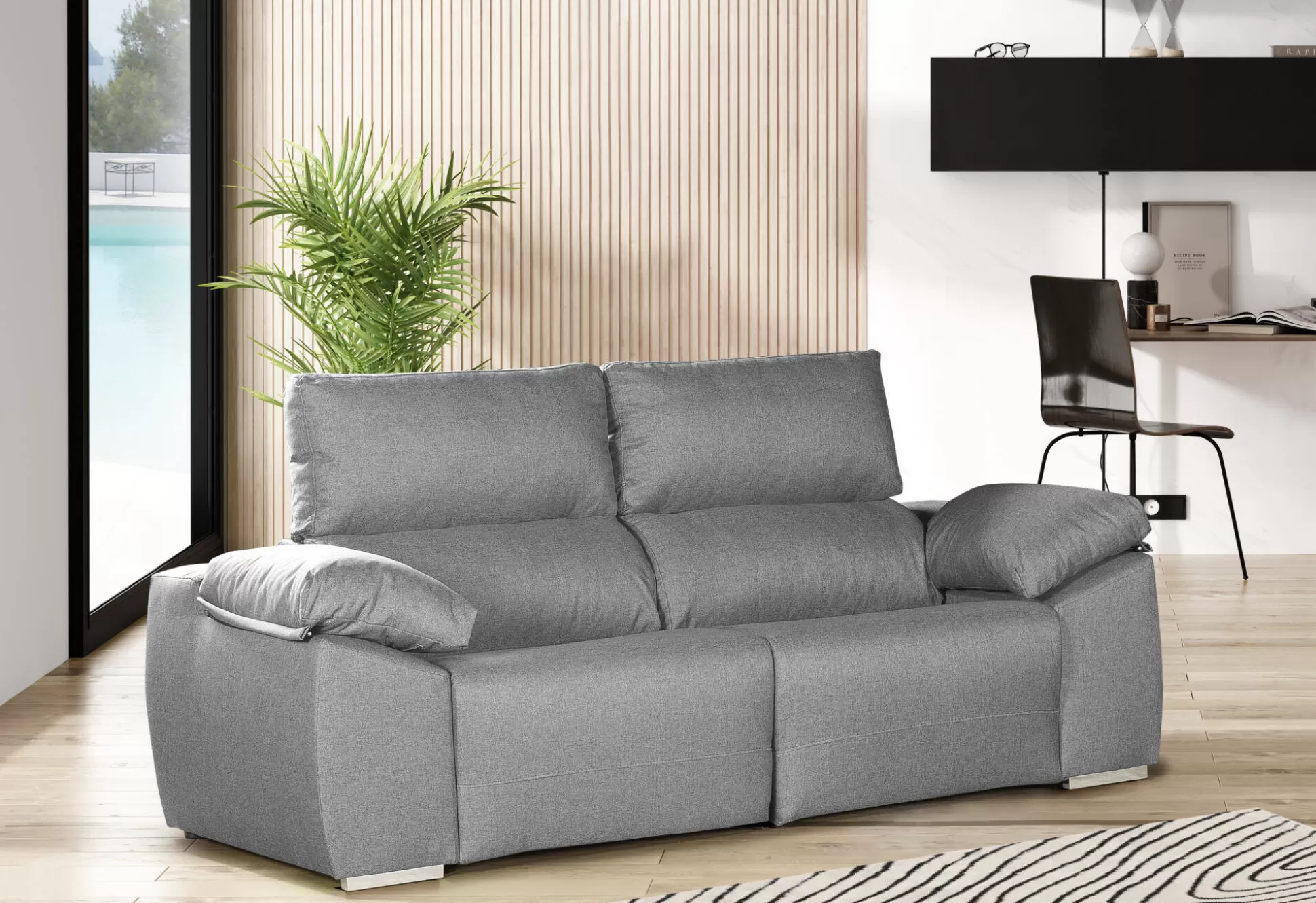 Dmora Divani Fissi 3 Posti<Divano fisso 3 posti Dgentili, 190x100h100 cm,