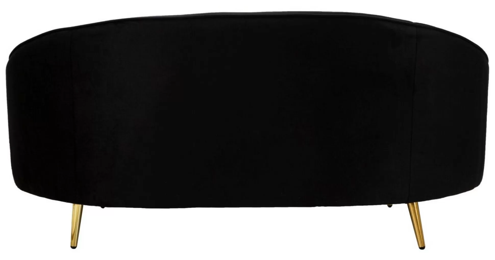 Dmora Divani Fissi 2 Posti<Divano fisso 2 posti Gupta, 148x84 h68 cm, Nero e Oro