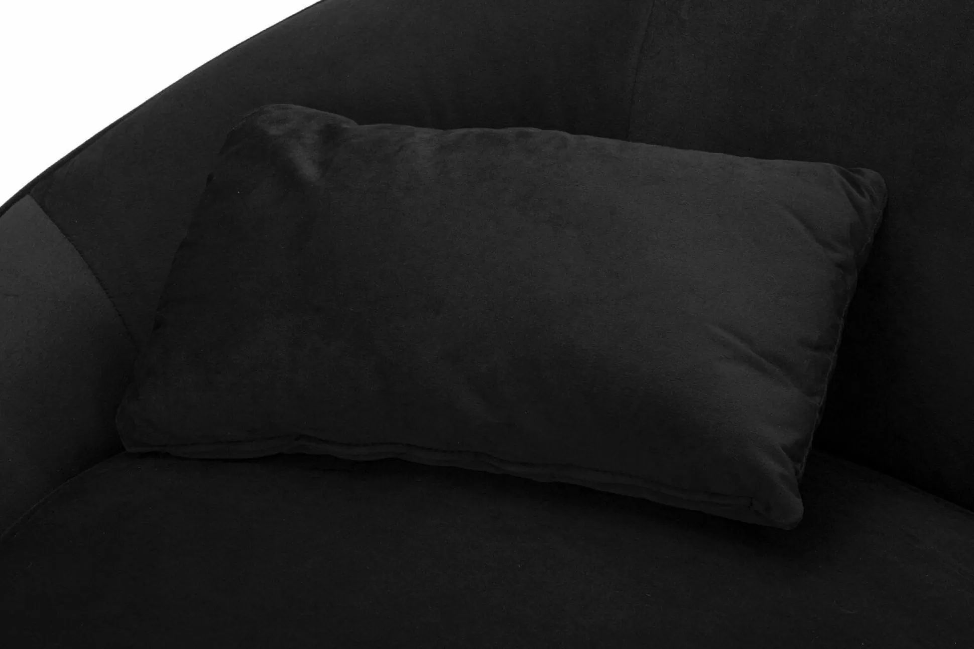 Dmora Divani Fissi 2 Posti<Divano fisso 2 posti Gupta, 148x84 h68 cm, Nero e Oro
