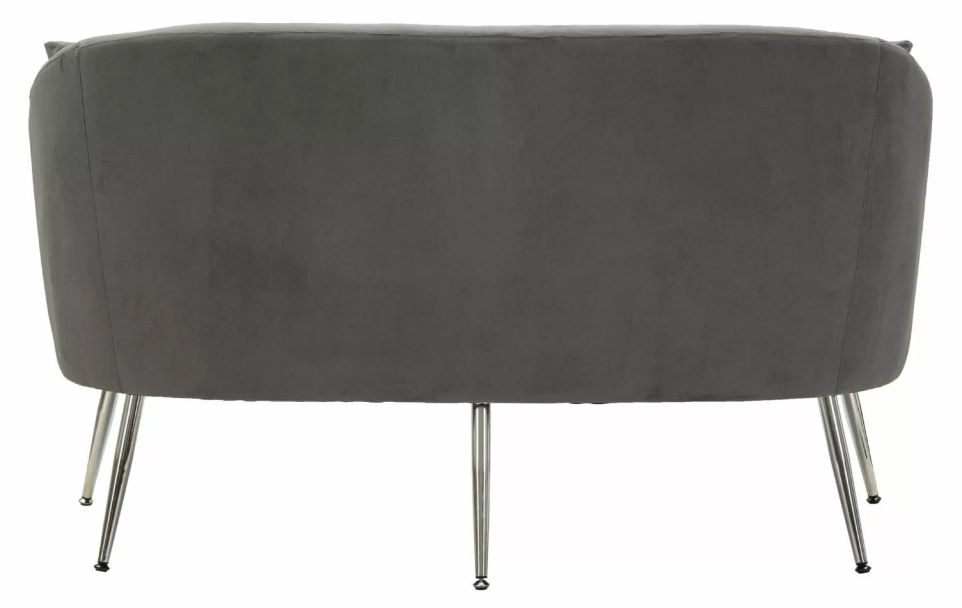 Dmora Divani Fissi 2 Posti<Divano fisso 2 posti Pittari, 137x69 h79 cm, Grigio e Argento