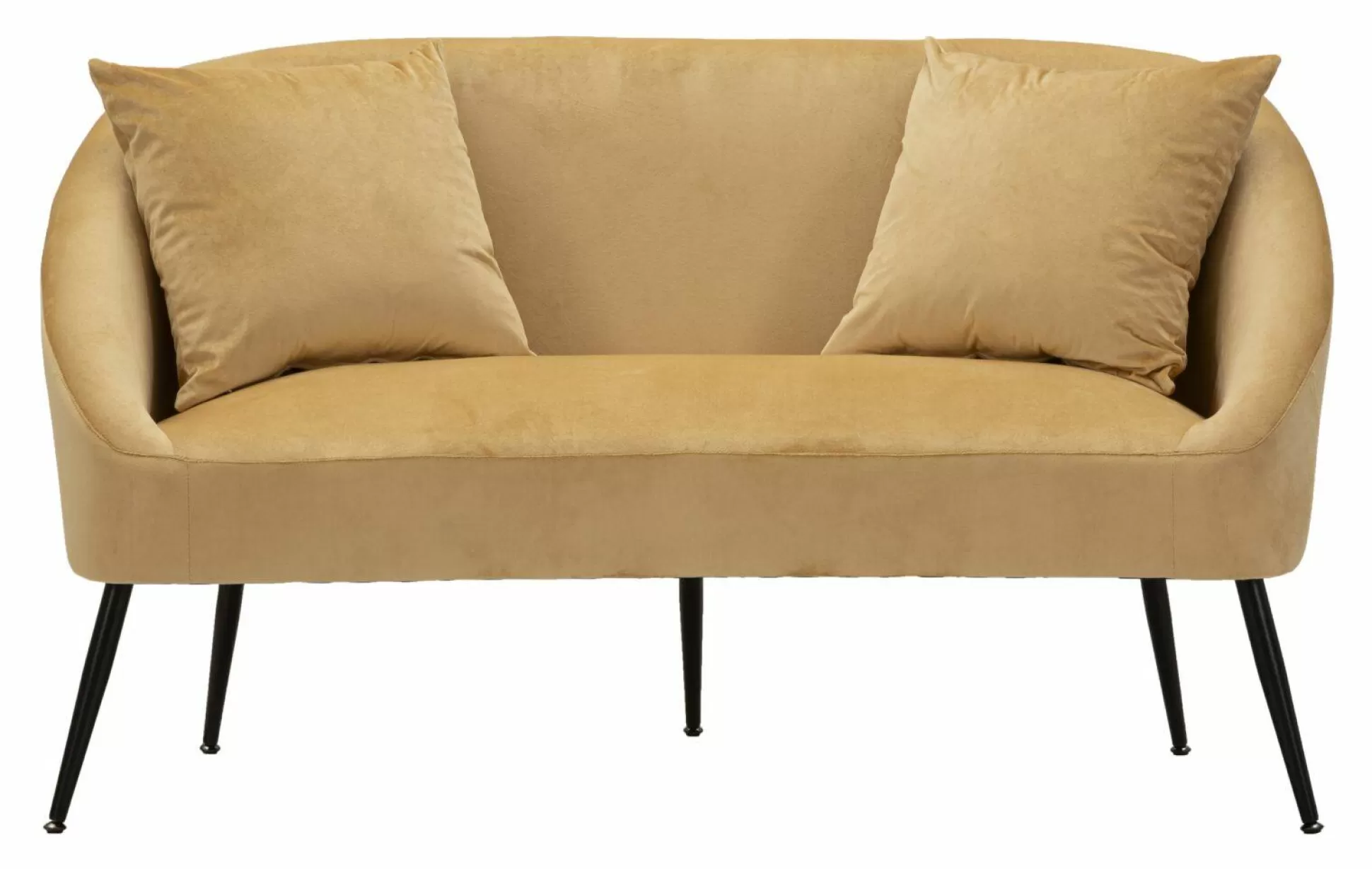 Dmora Divani Fissi 2 Posti<Divano fisso 2 posti Pittari, 137x69 h79 cm, Marrone e Nero