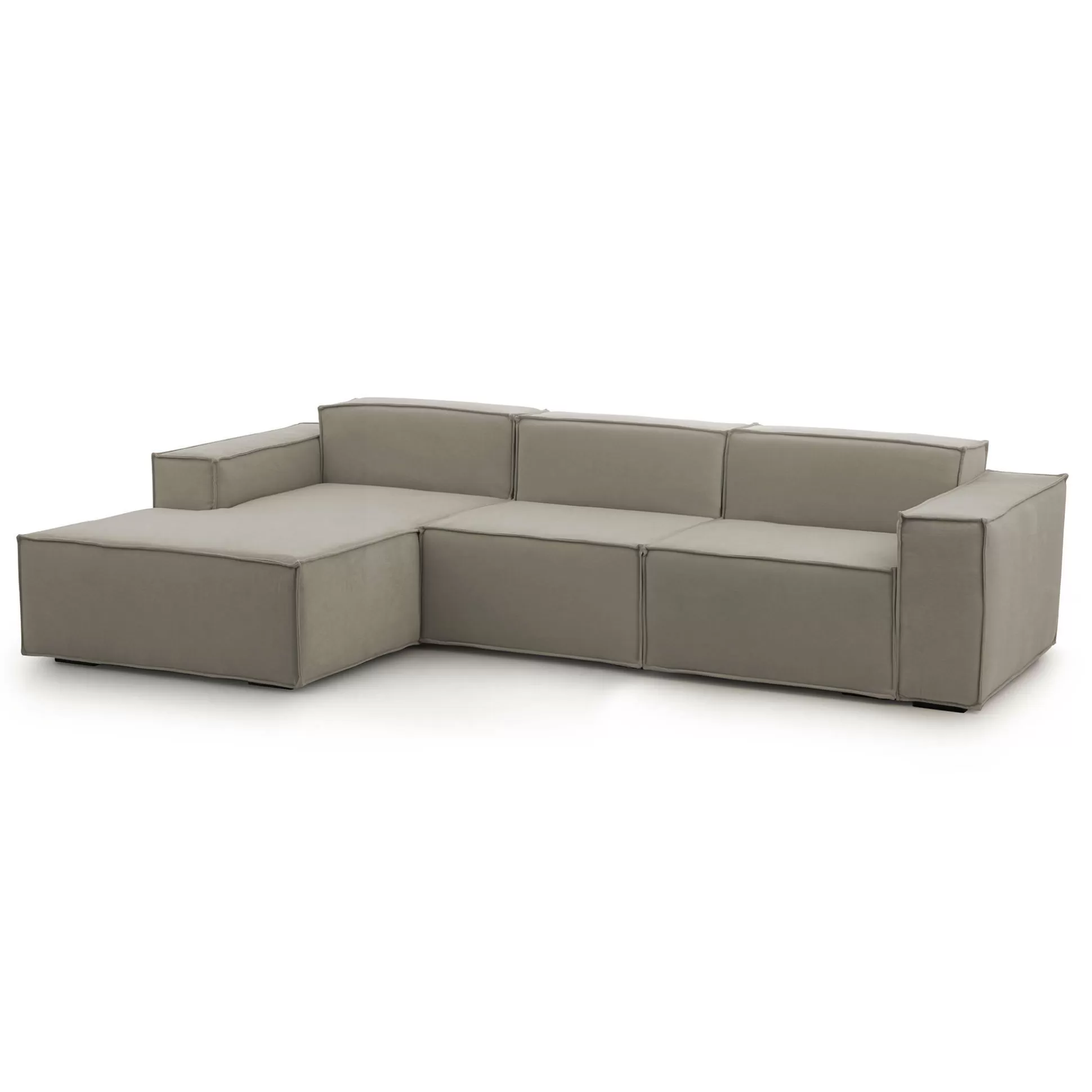 Dmora Divani Fissi Con Penisola<Divano fisso con penisola Alganibra, Cm 300x170h70,