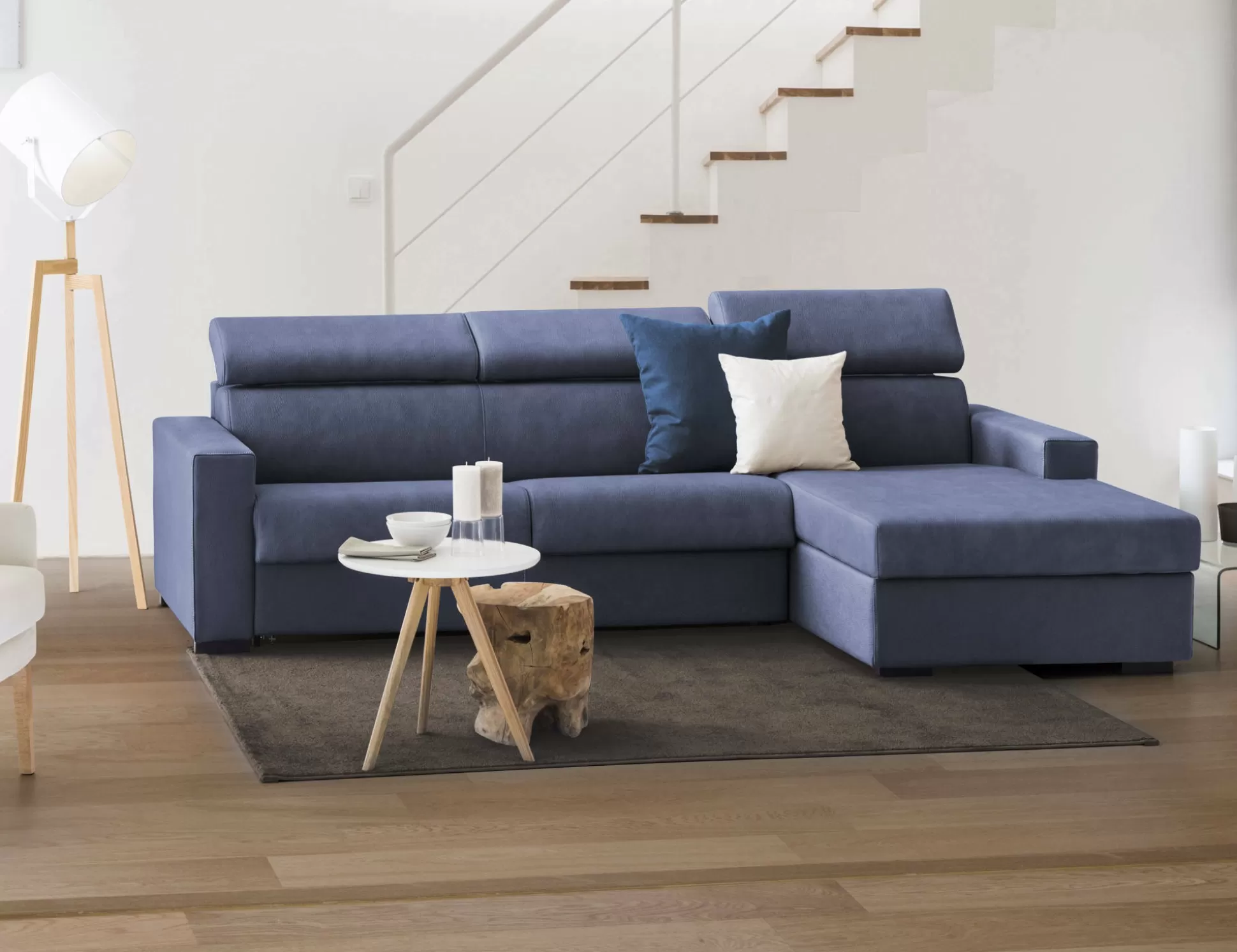 Dmora Divani Fissi Con Penisola<Divano fisso con penisola Ameno, Cm 280x95h85,
