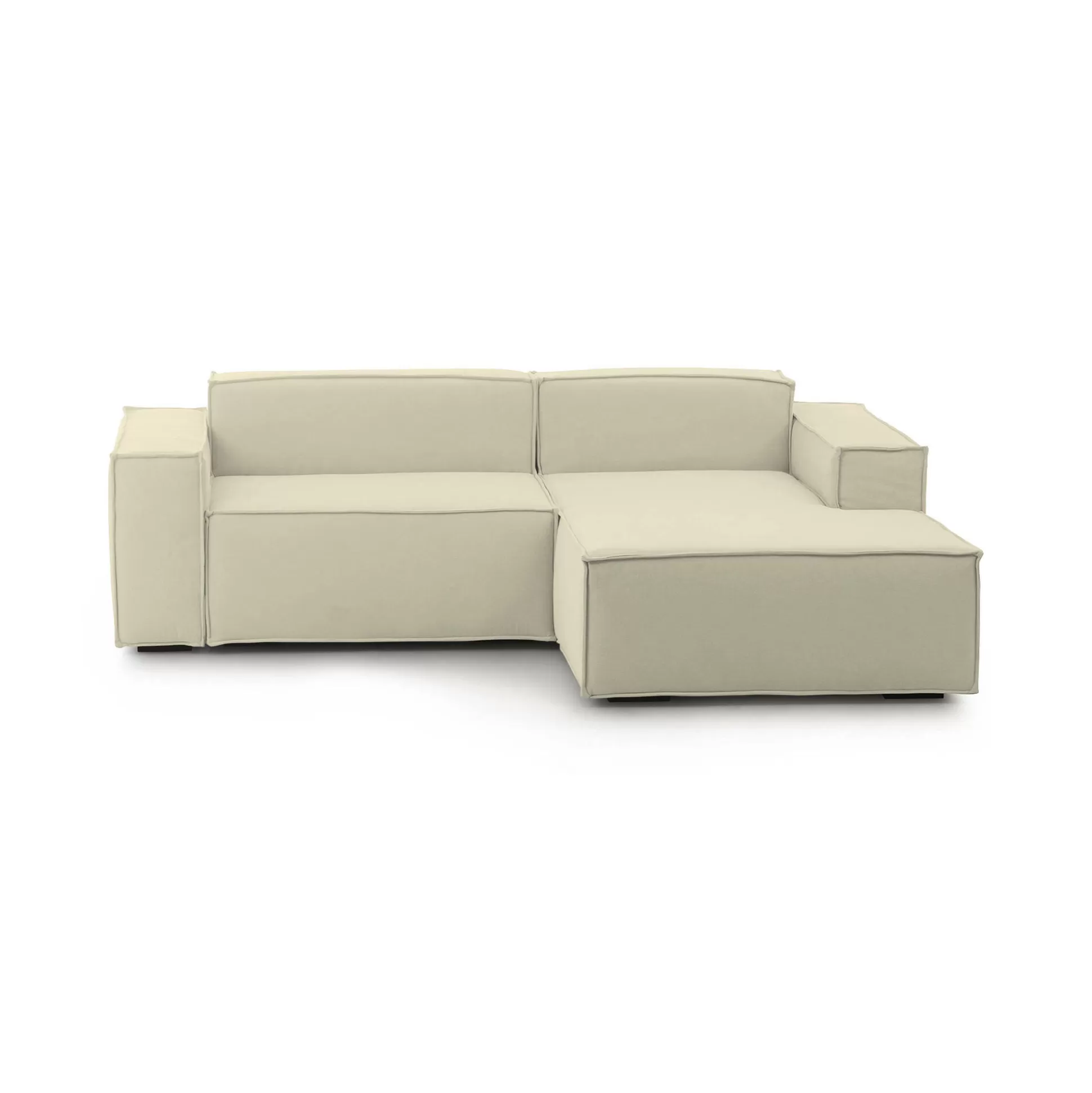 Dmora Divani Fissi Con Penisola<Divano fisso con penisola Amuleto, Cm 220x170h70,