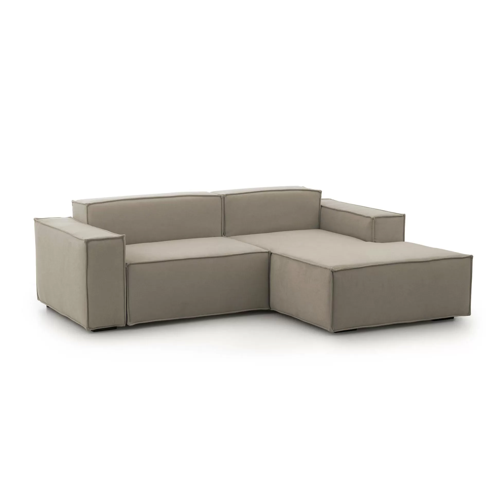 Dmora Divani Fissi Con Penisola<Divano fisso con penisola Amuleto, Cm 220x170h70,
