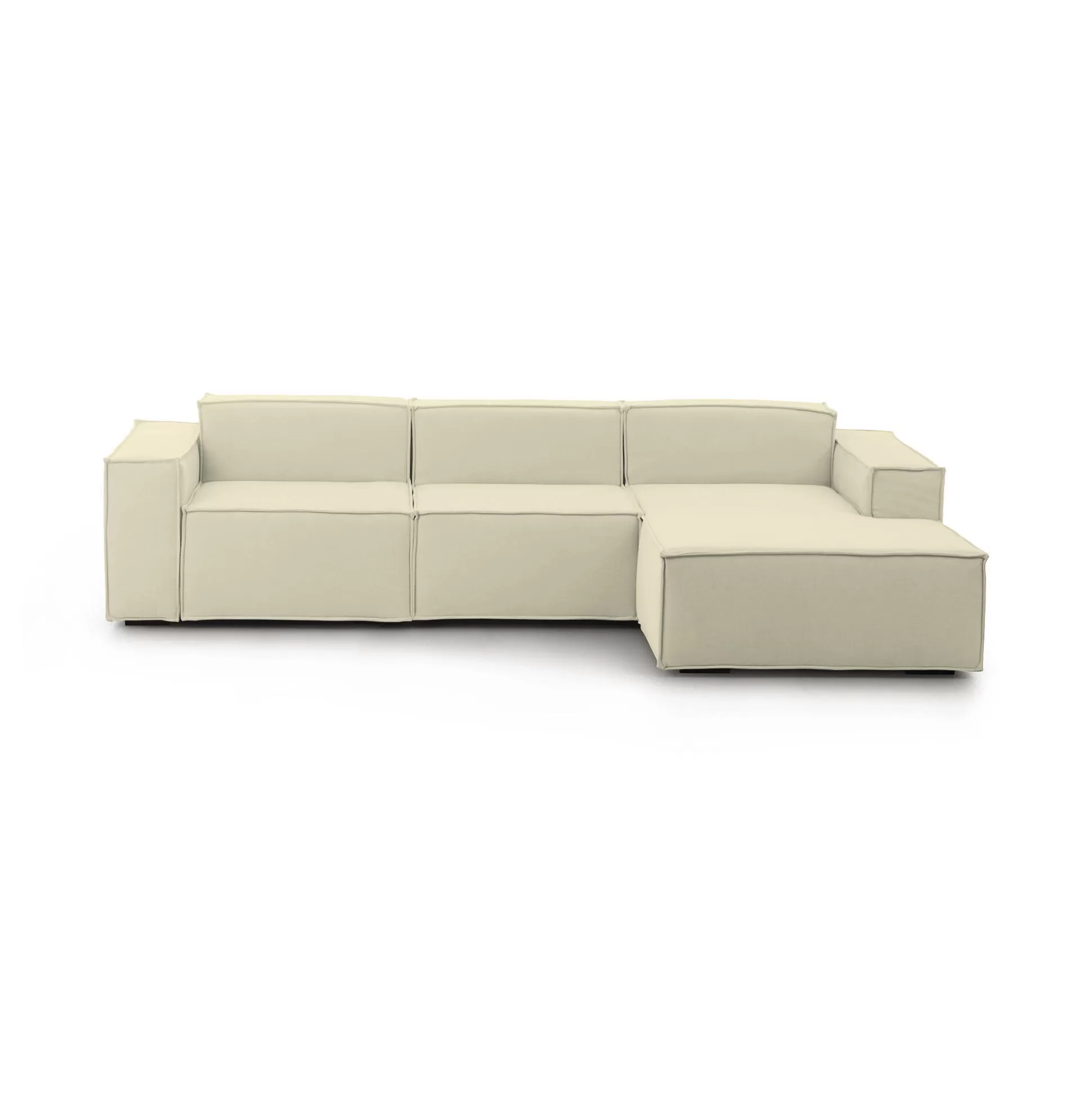 Dmora Divani Fissi Con Penisola<Divano fisso con penisola Ananas, Cm 300x170h70,