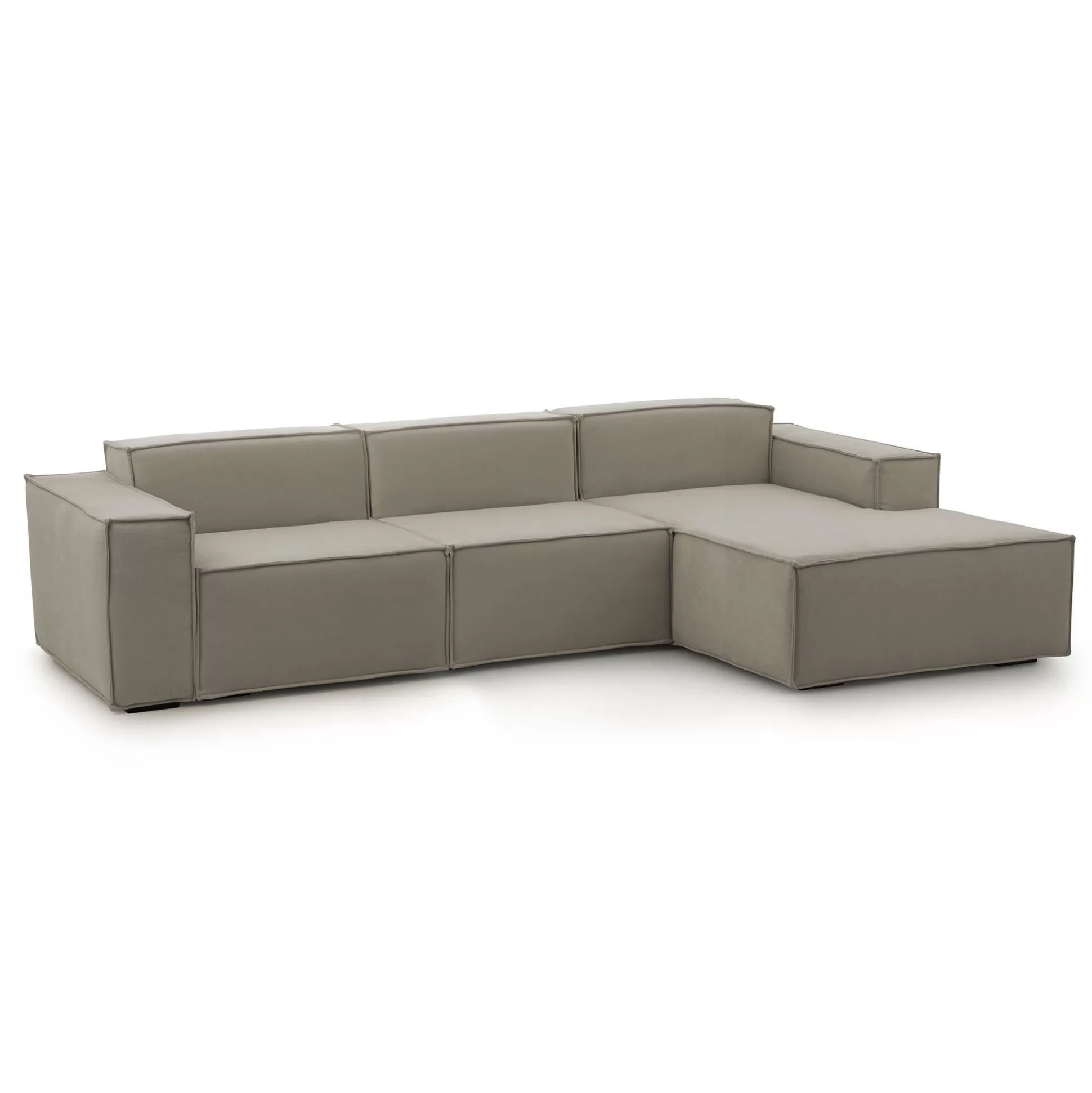 Dmora Divani Fissi Con Penisola<Divano fisso con penisola Ananas, Cm 300x170h70,