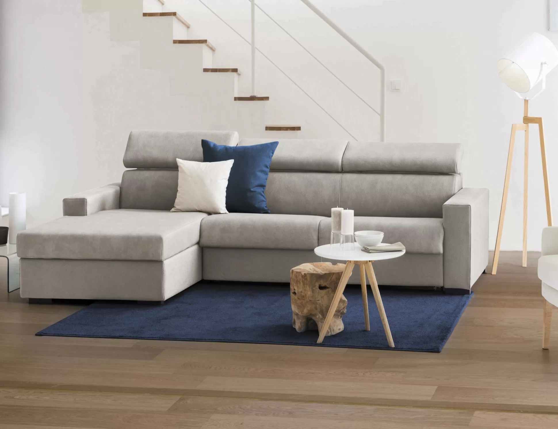 Dmora Divani Fissi Con Penisola<Divano fisso con penisola Aryaly, Cm 280x95h85,